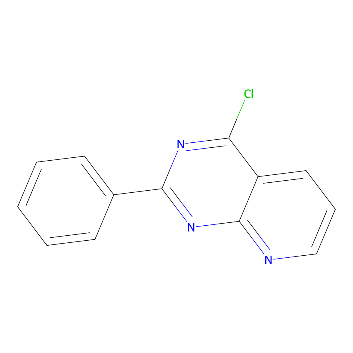 4-Chloro-2-phenylpyrido[2,3-D]pyrimidine molecular structure, CAS 41803-67-2