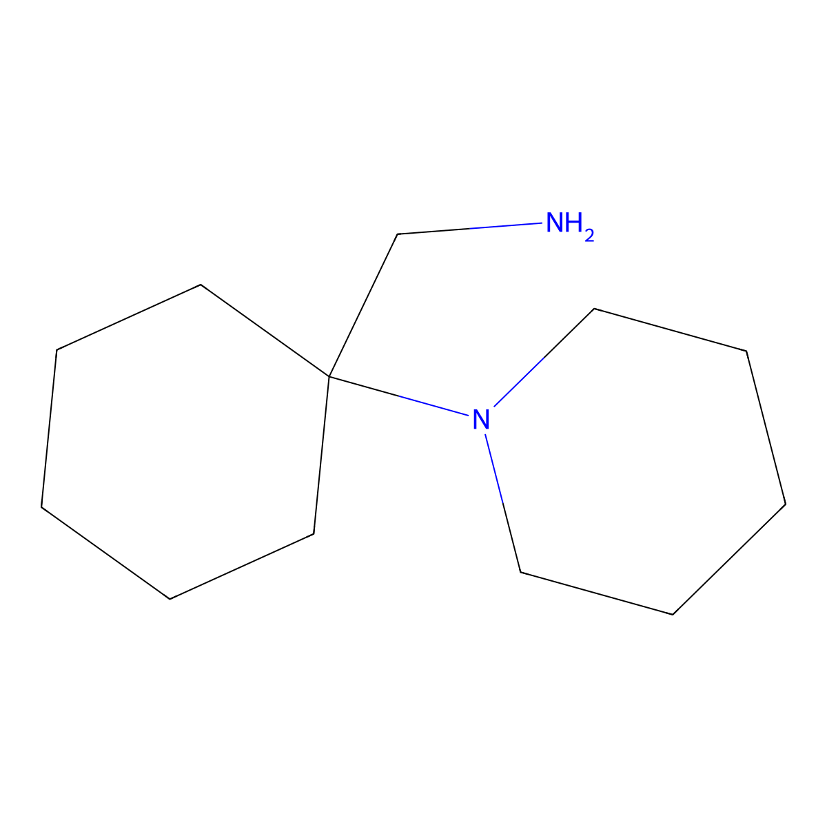 [1-(Piperidin-1-yl)cyclohexyl]methanamine molecular structure, CAS 41805-36-1