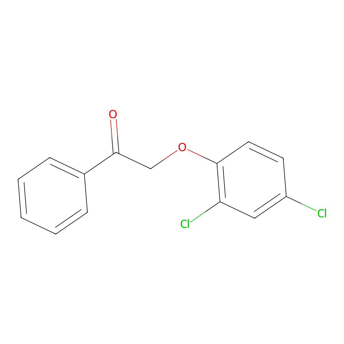 2-(2,4-Dichlorophenoxy)-1-phenylethanone molecular structure, CAS 41806-23-9