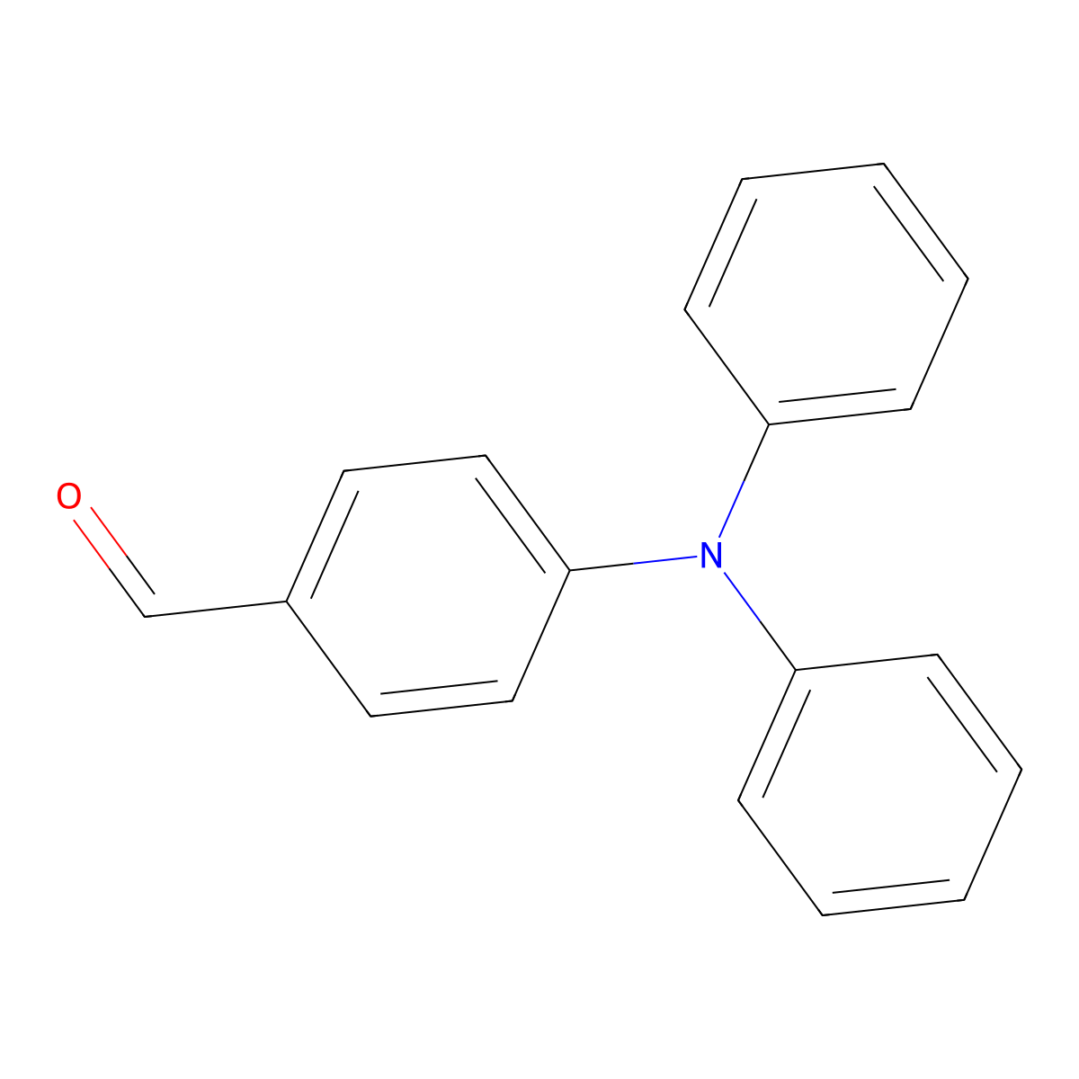 Benzaldehyde, 4-(diphenylamino)- molecular structure, CAS 4181-05-9