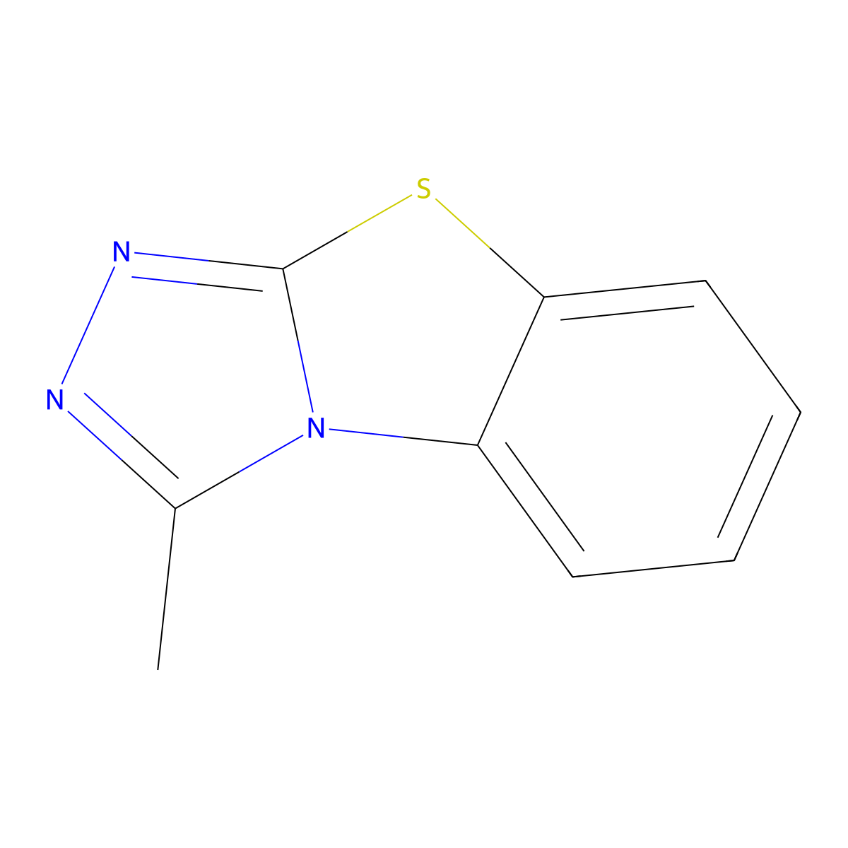 3-Methyl(1,2,4)triazolo(3,4-b)(1,3)benzothiazole molecular structure, CAS 41814-60-2
