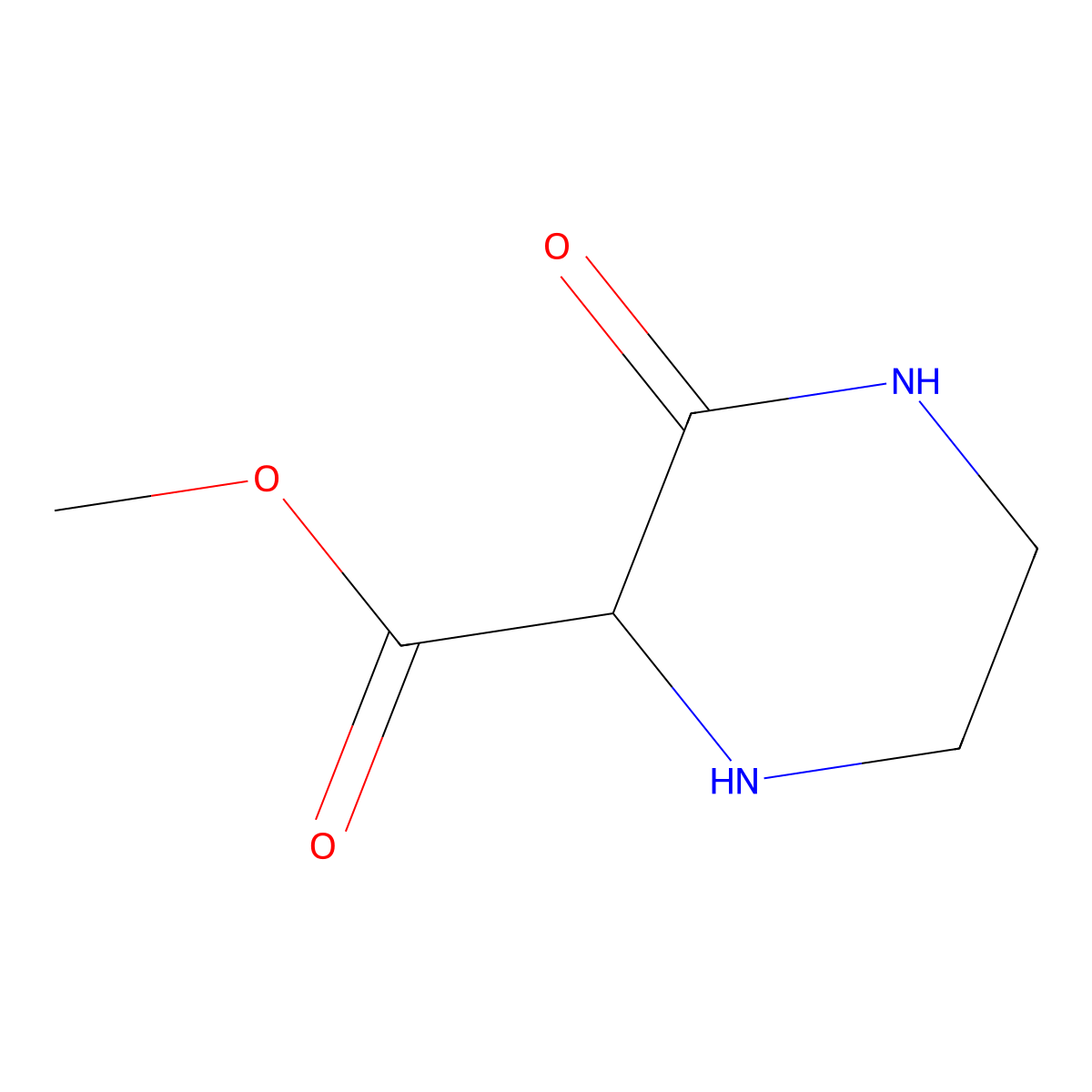 Methyl 3-oxopiperazine-2-carboxylate molecular structure, CAS 41817-92-9