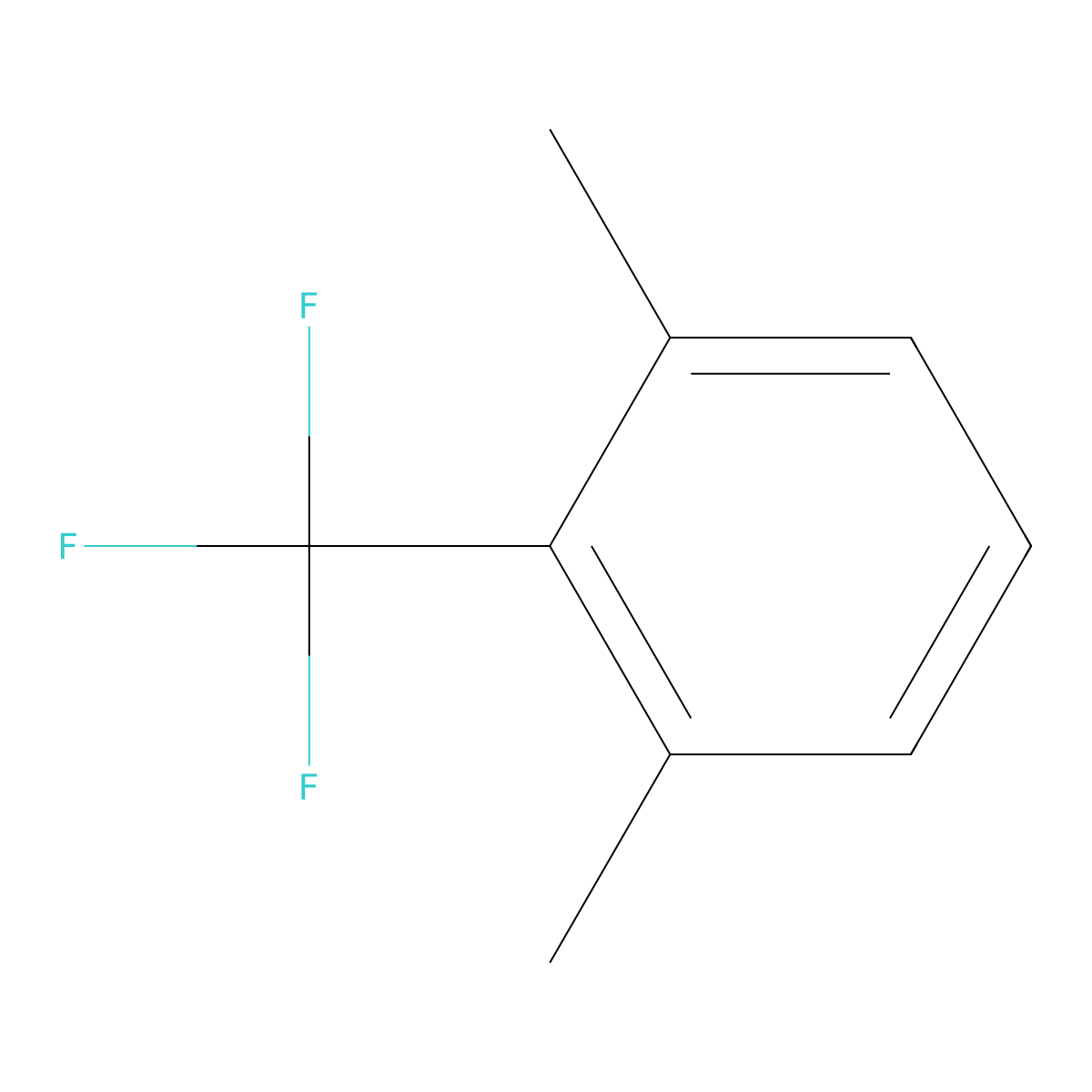 1,3-Dimethyl-2-(trifluoromethyl)benzene molecular structure, CAS 41818-96-6