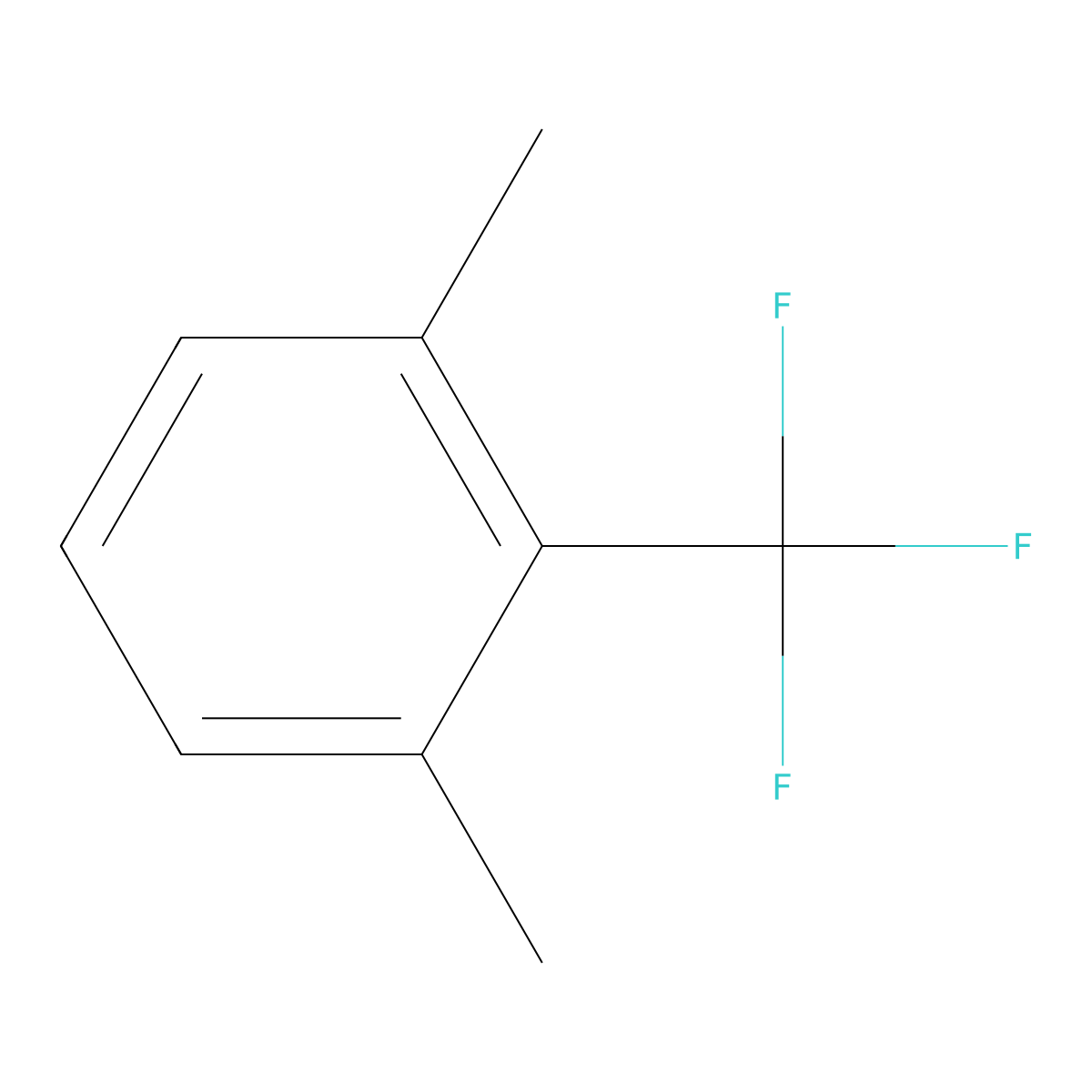 1,3-Dimethyl-2-(trifluoromethyl)benzene molecular structure, CAS 41818-96-6