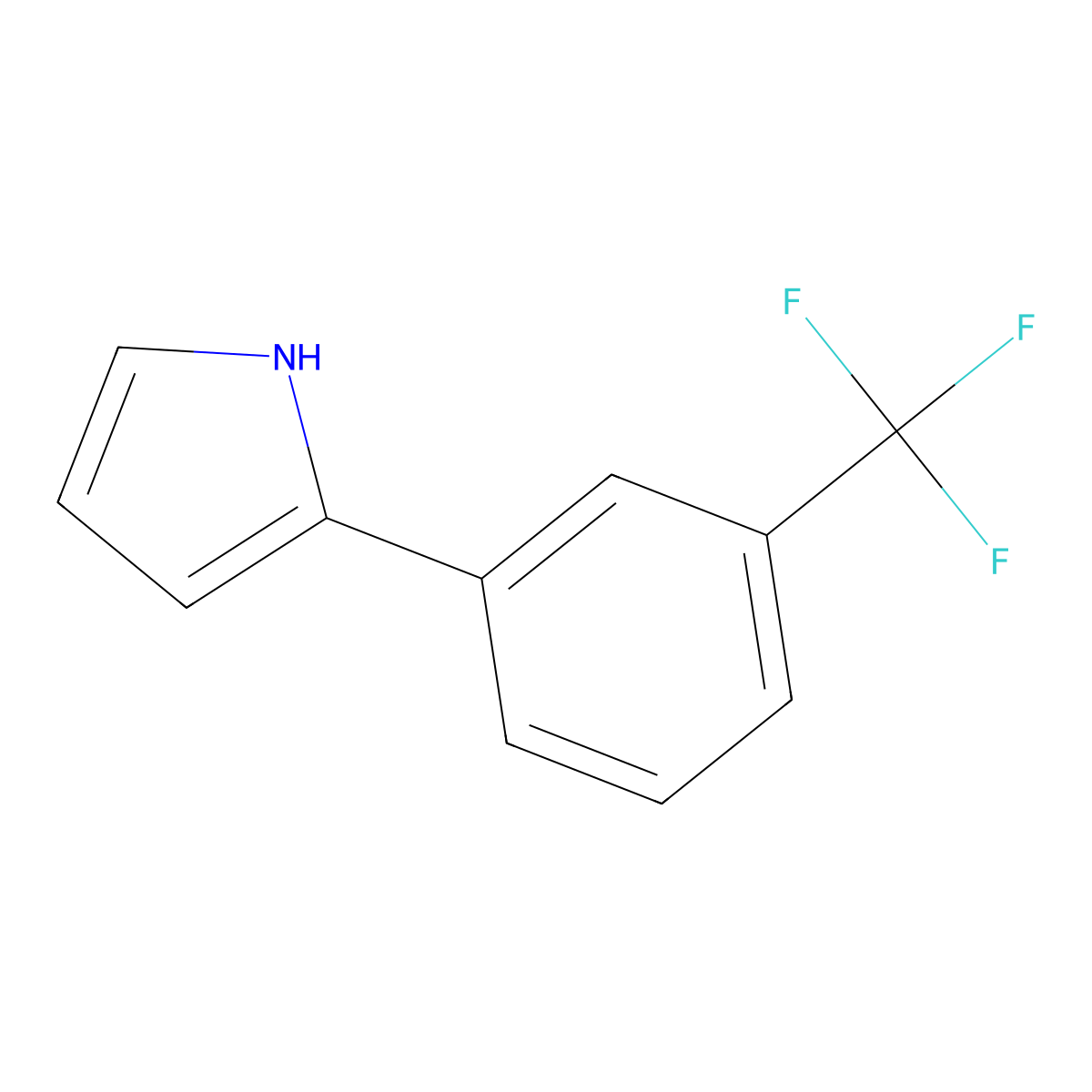 2-[3-(Trifluoromethyl)phenyl]pyrrole molecular structure, CAS 41819-49-2