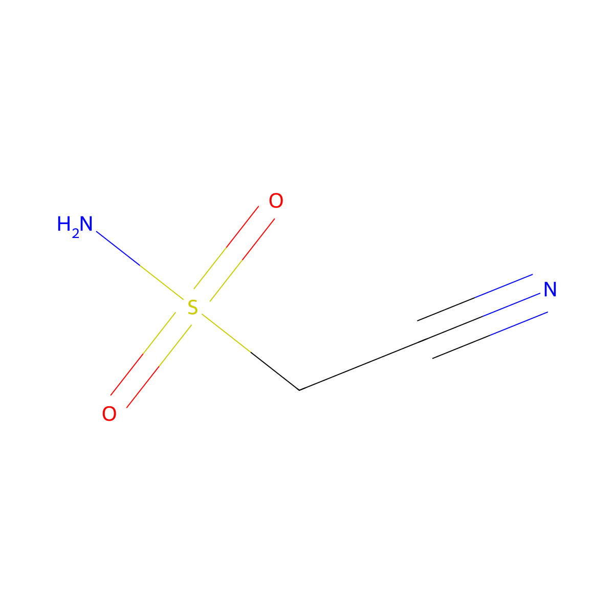 Cyanomethanesulfonamide molecular structure, CAS 41827-87-6