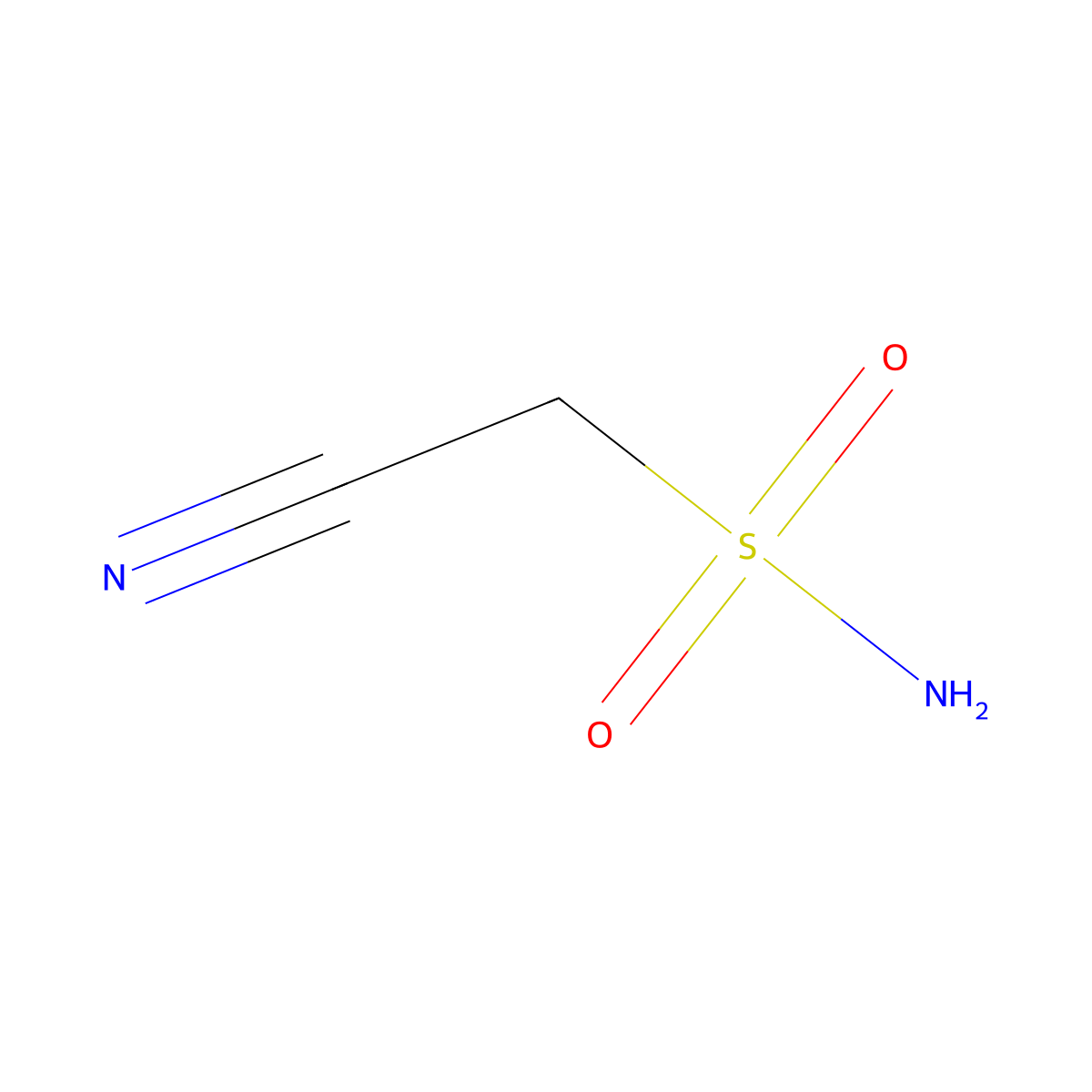 Cyanomethanesulfonamide molecular structure, CAS 41827-87-6
