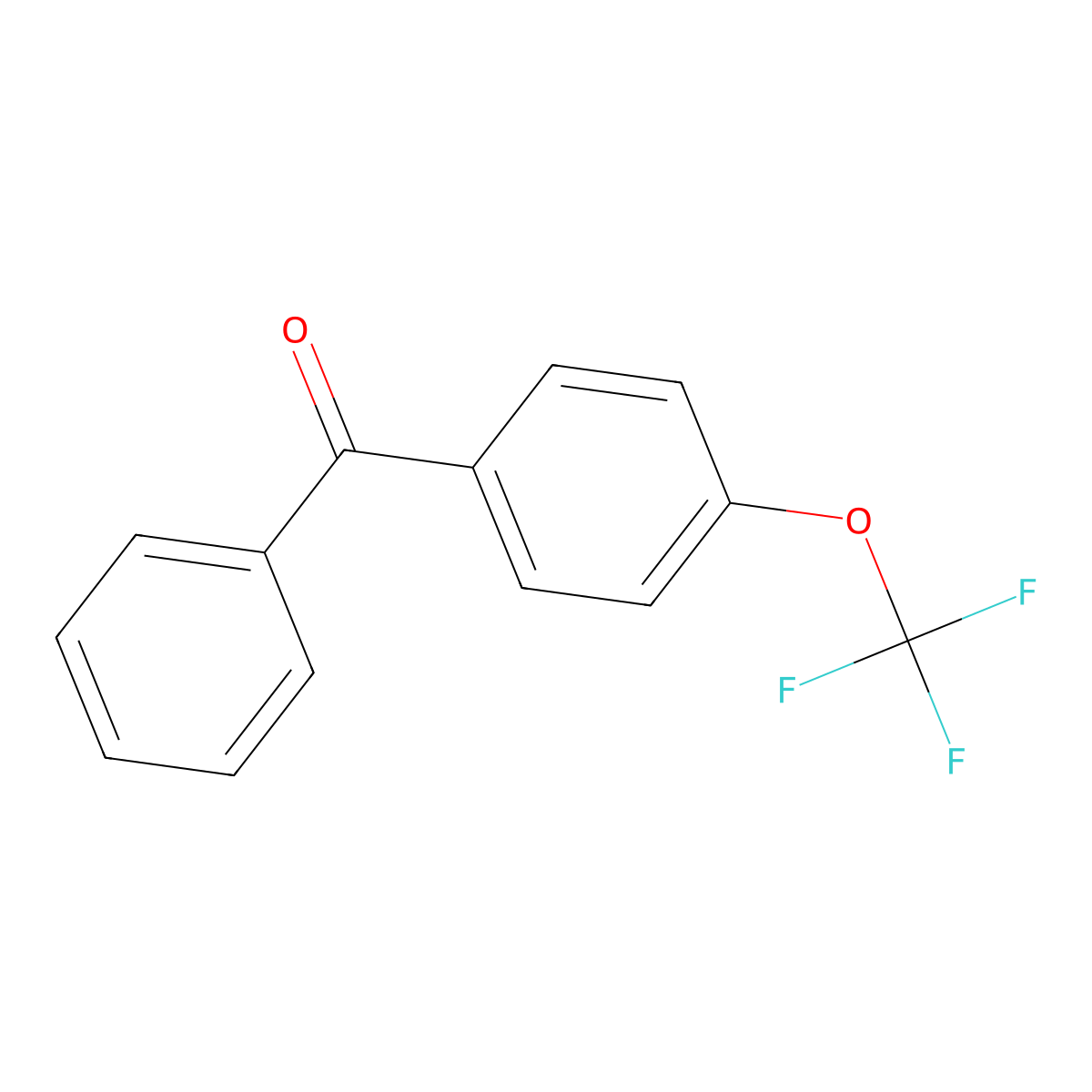 4-(Trifluoromethoxy)benzophenone molecular structure, CAS 41830-97-1