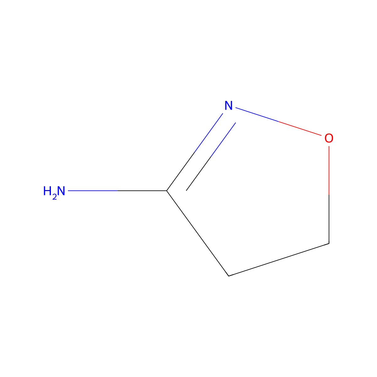 4,5-Dihydro-1,2-oxazol-3-amine molecular structure, CAS 41832-92-2
