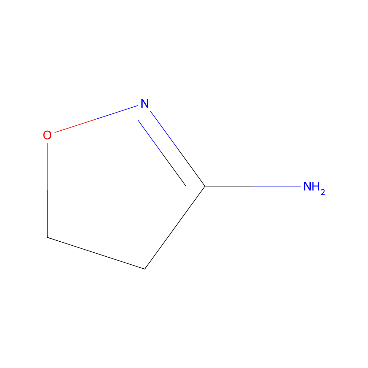4,5-Dihydro-1,2-oxazol-3-amine molecular structure, CAS 41832-92-2