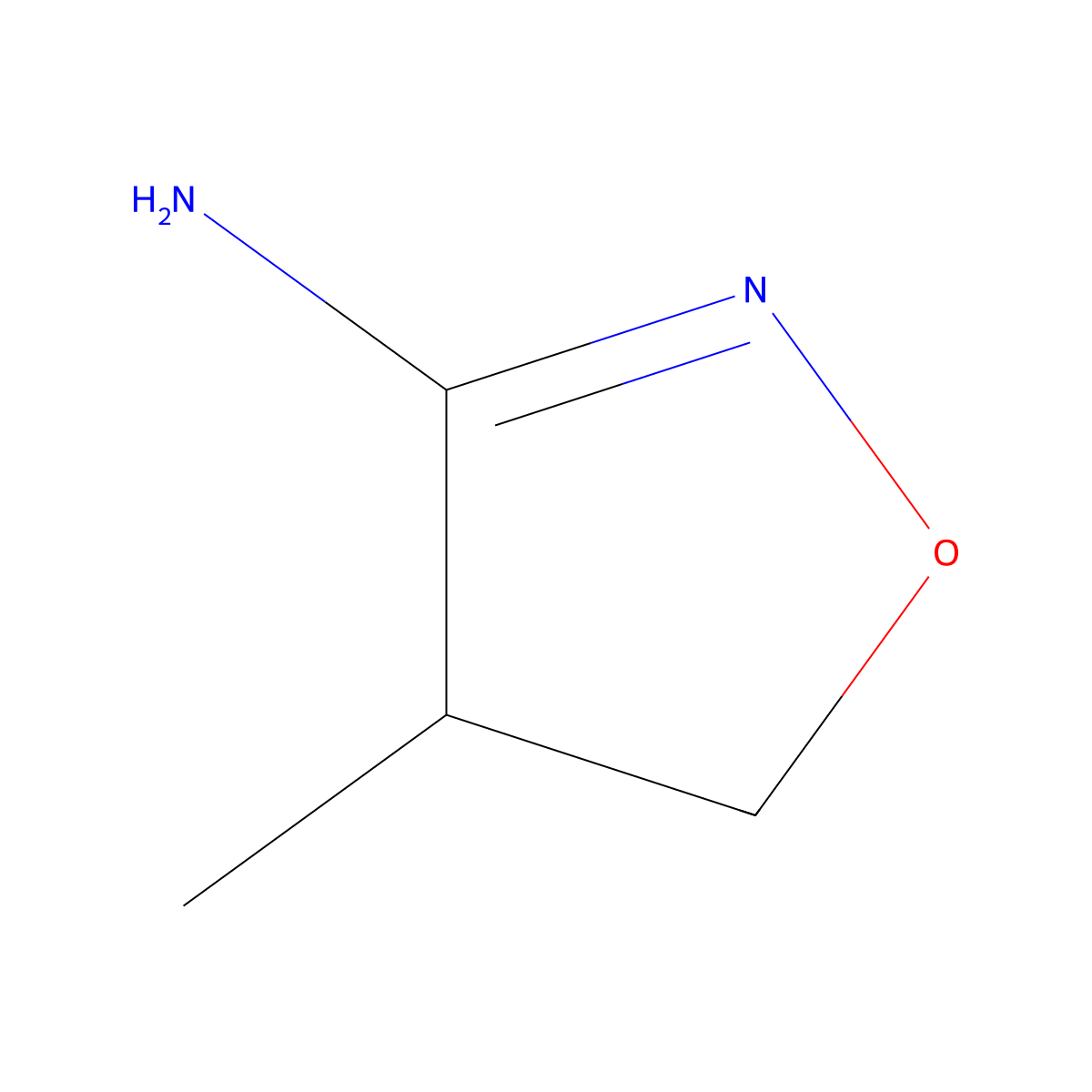 4-Methyl-4,5-dihydroisoxazol-3-amine molecular structure, CAS 41832-93-3