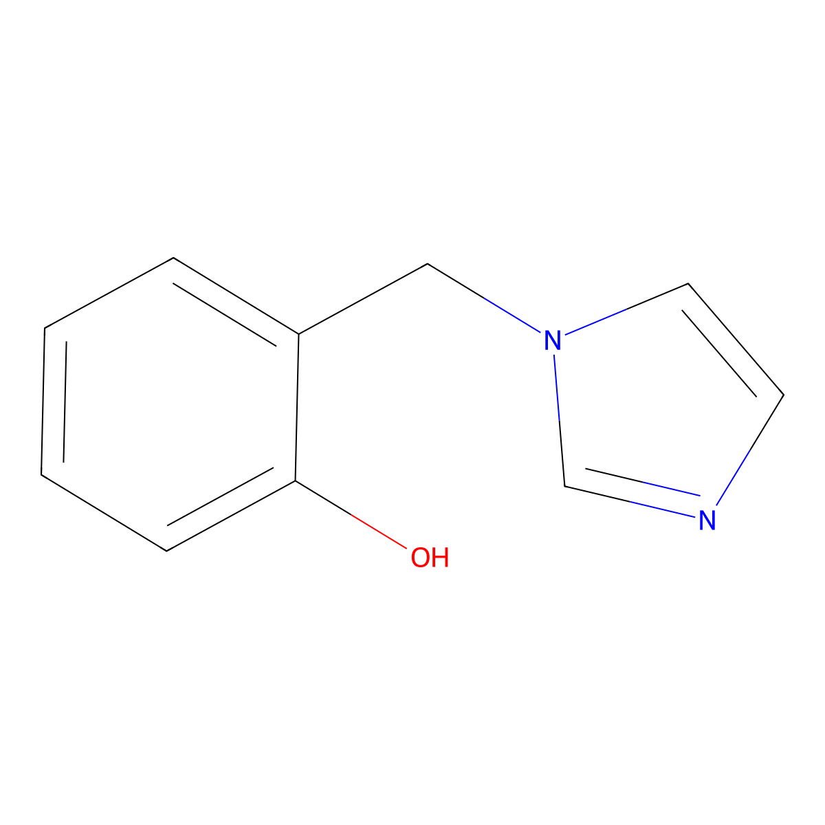 2-(Imidazol-1-ylmethyl)phenol molecular structure, CAS 41833-14-1
