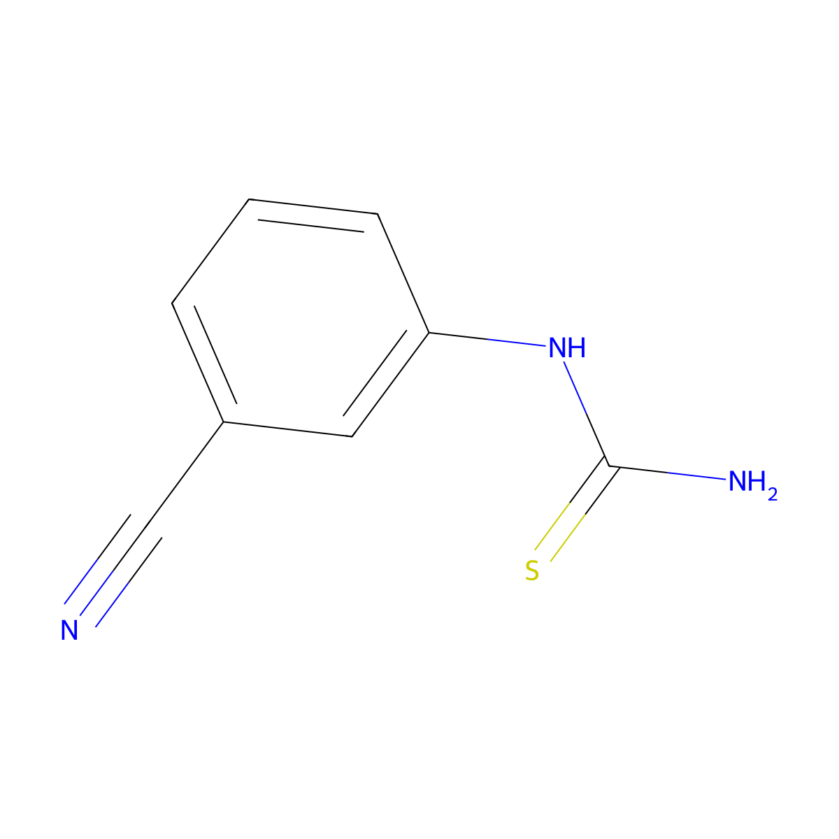 1-(3-Cyanophenyl)-2-thiourea molecular structure, CAS 41835-08-9