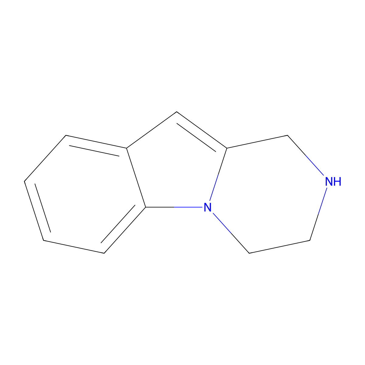 1,2,3,4-Tetrahydropyrazino(1,2-a)indole molecular structure, CAS 41838-39-5