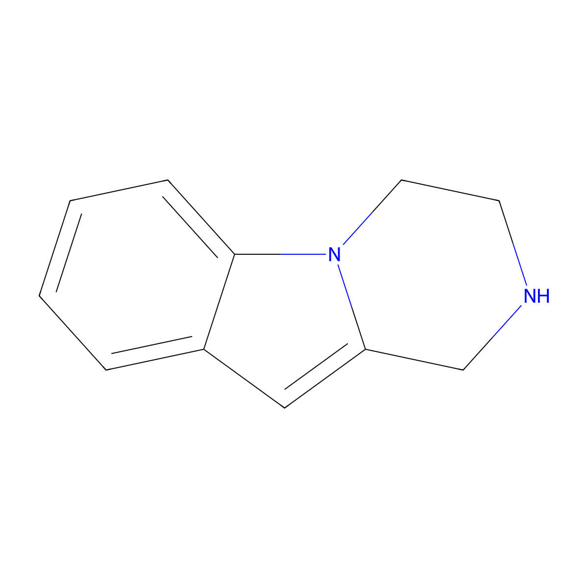 1,2,3,4-Tetrahydropyrazino(1,2-a)indole molecular structure, CAS 41838-39-5