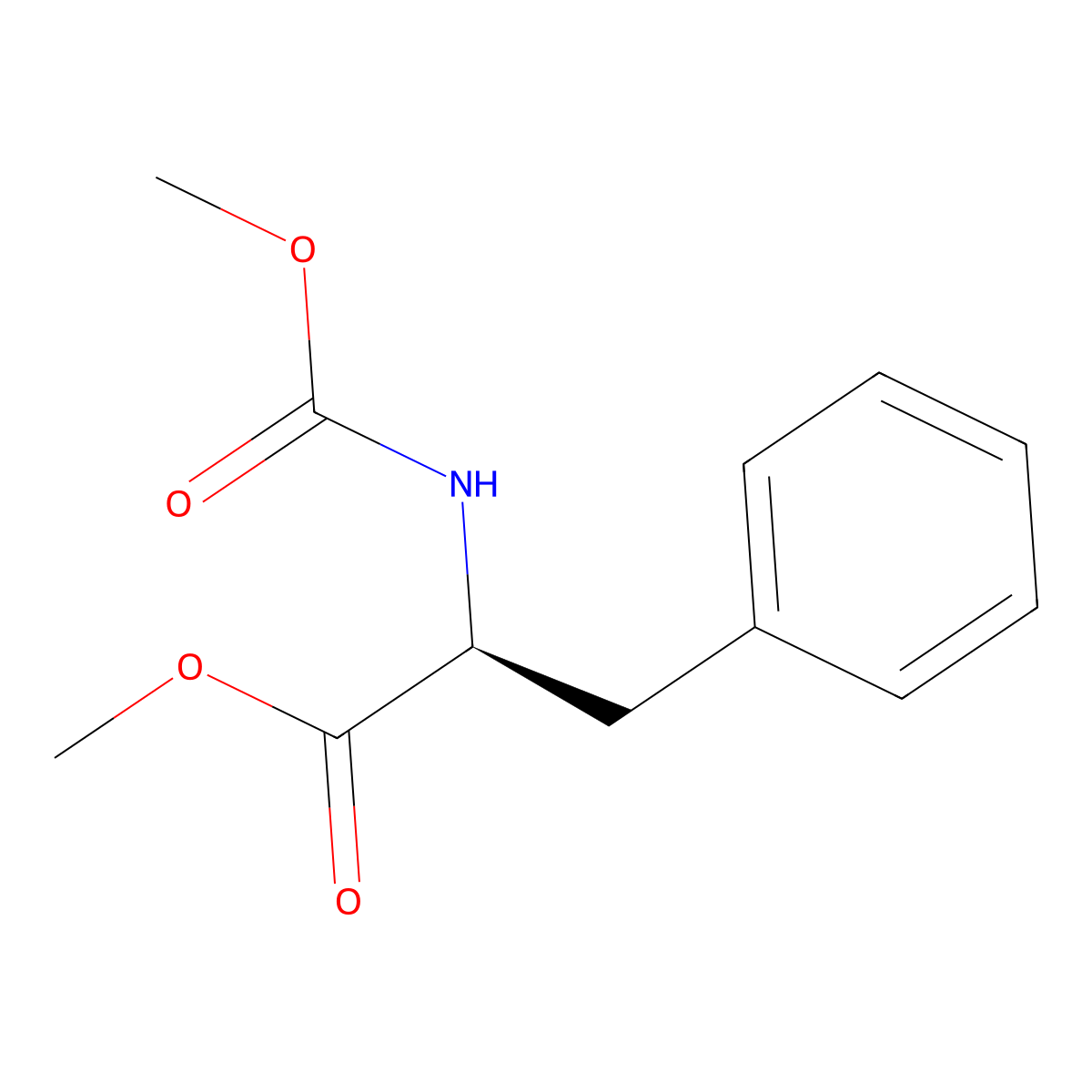 (S)-Methyl 2-((methoxycarbonyl)amino)-3-phenylpropanoate molecular structure, CAS 41844-71-7