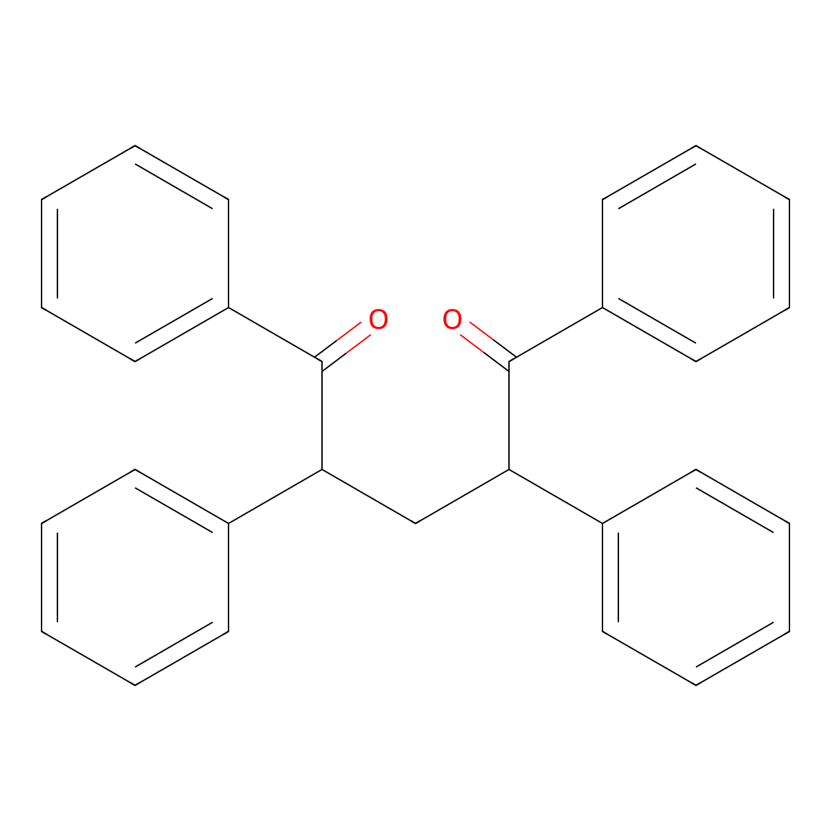 1,2,4,5-Tetraphenyl-1,5-pentanedione molecular structure, CAS 41848-69-5