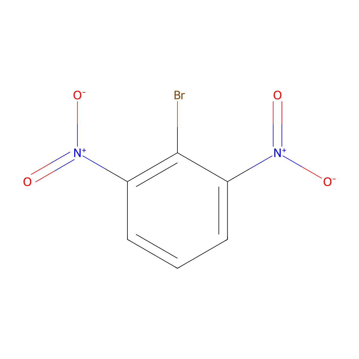 2-Bromo-1,3-dinitrobenzene molecular structure, CAS 4185-79-9