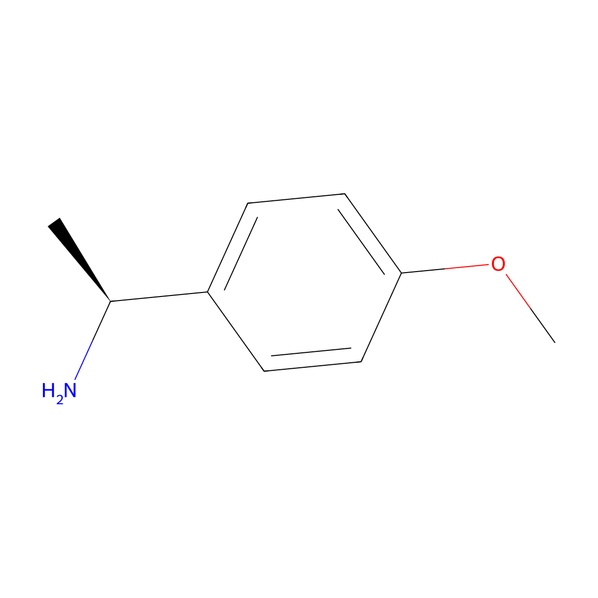 (S)-1-(4-Methoxyphenyl)ethylamine molecular structure, CAS 41851-59-6
