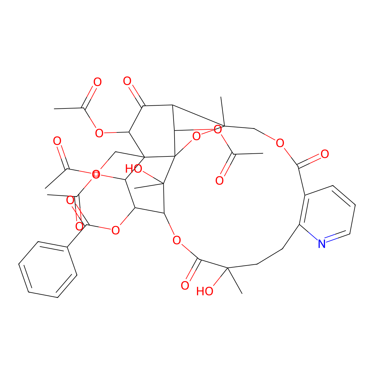 [20,22,25-Triacetyloxy-21-(acetyloxymethyl)-15,26-dihydroxy-3,15,26-trimethyl-6,16,23-trioxo-2,5,17-trioxa-11-azapentacyclo[16.7.1.01,21.03,24.07,12]hexacosa-7(12),8,10-trien-19-yl] benzoate molecular structure, CAS 41855-33-8