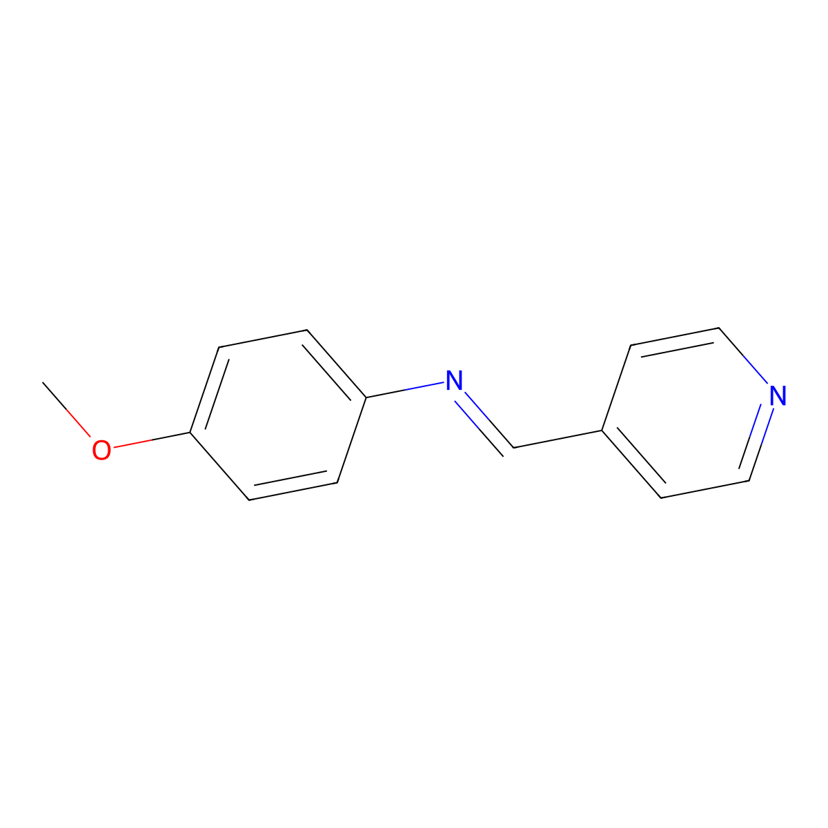 N-(4-methoxyphenyl)-1-pyridin-4-ylmethanimine molecular structure, CAS 41855-74-7