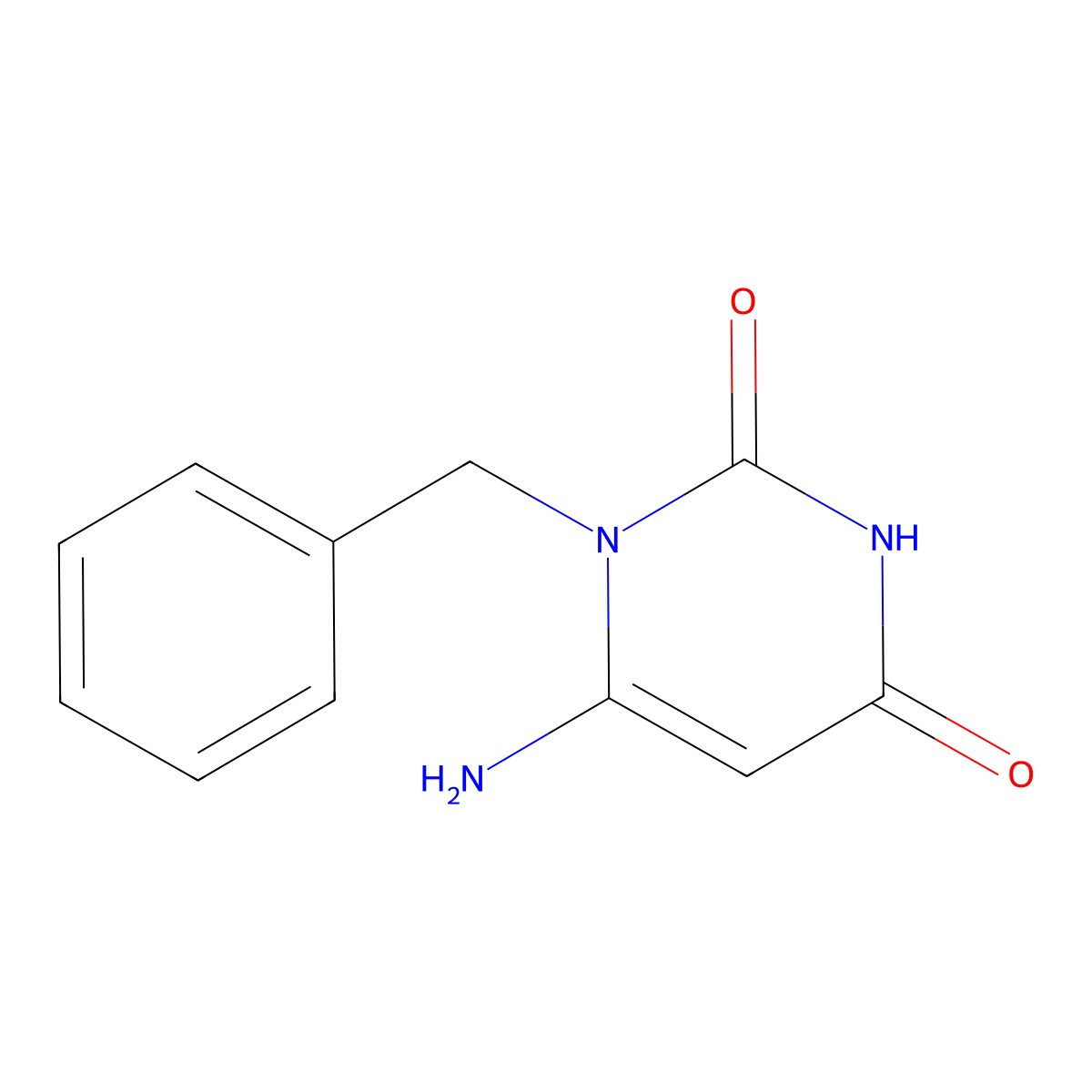 6-Amino-1-benzyluracil molecular structure, CAS 41862-11-7