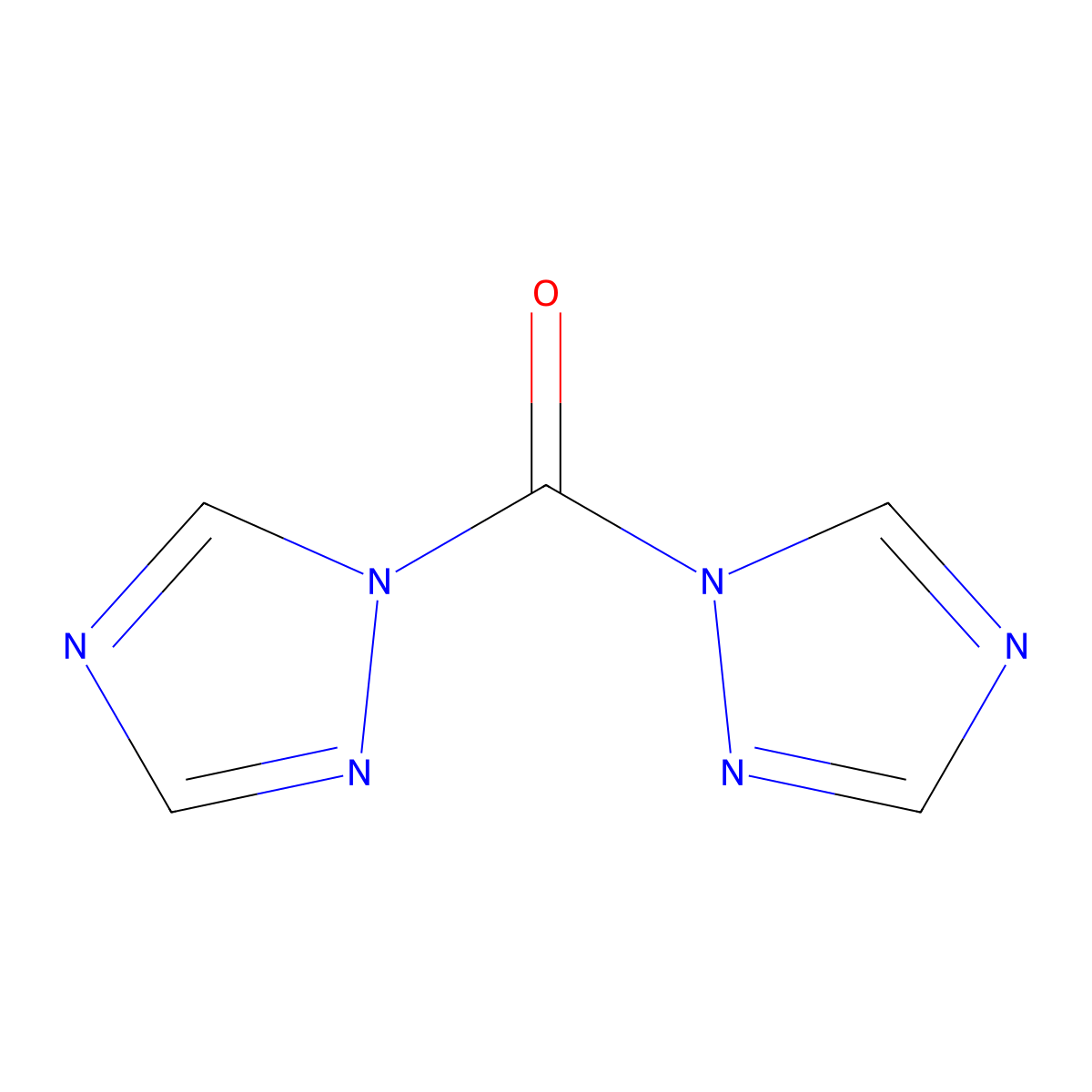1,1'-Carbonyl-di-(1,2,4-triazole) molecular structure, CAS 41864-22-6