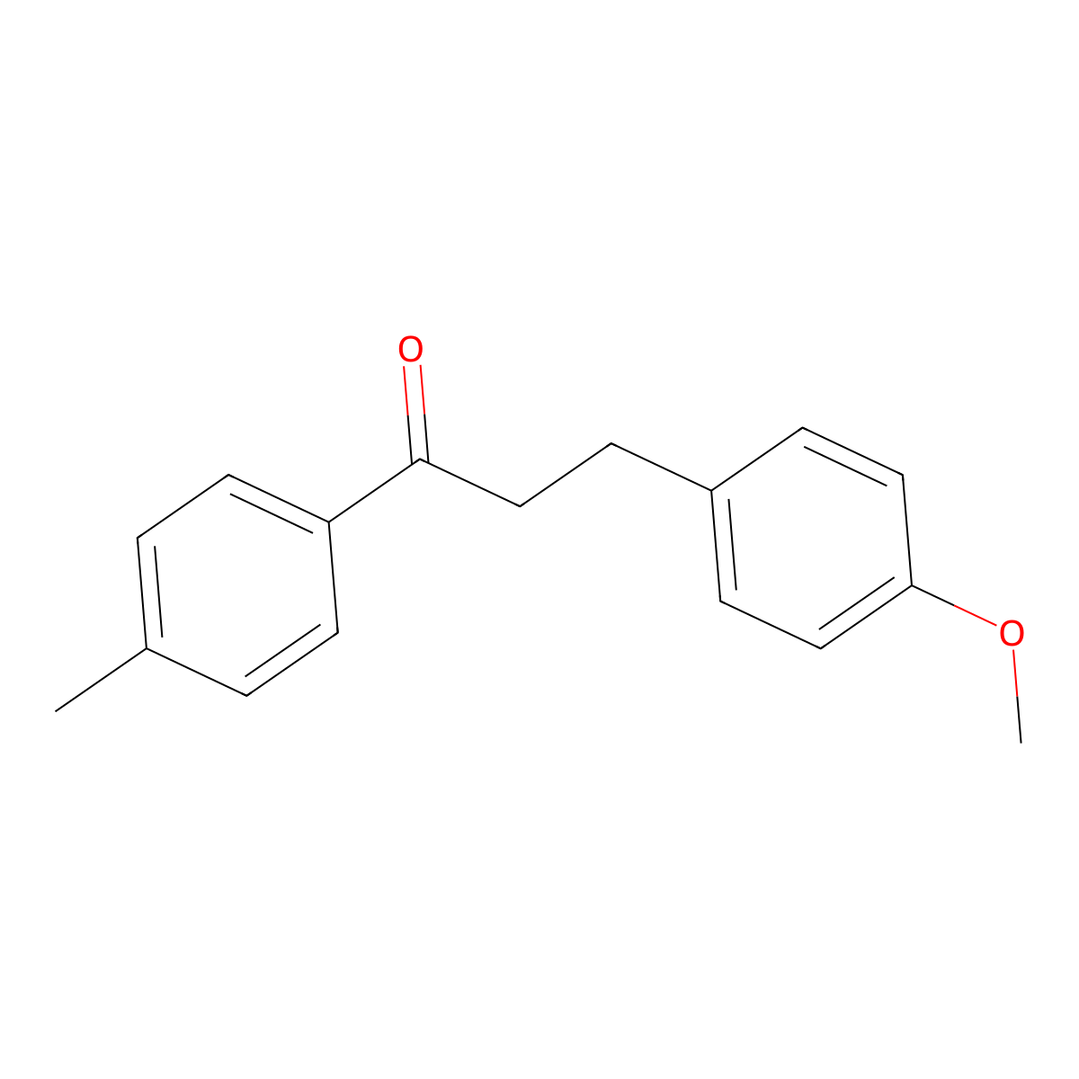 3-(4-Methoxyphenyl)-1-(4-methylphenyl)propan-1-one molecular structure, CAS 41865-44-5