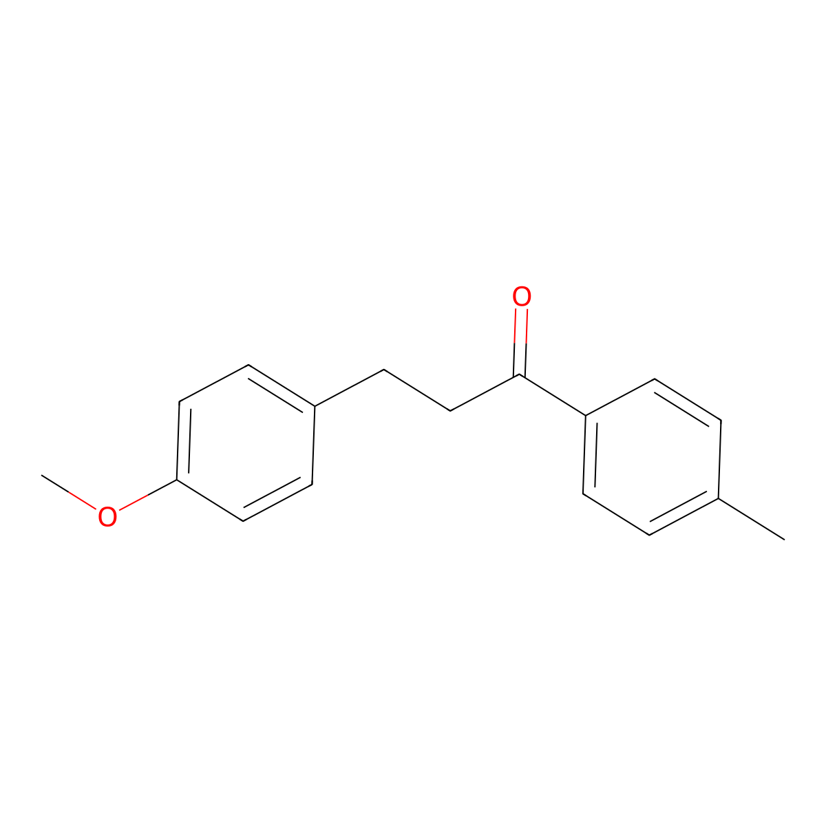 3-(4-Methoxyphenyl)-1-(4-methylphenyl)propan-1-one molecular structure, CAS 41865-44-5