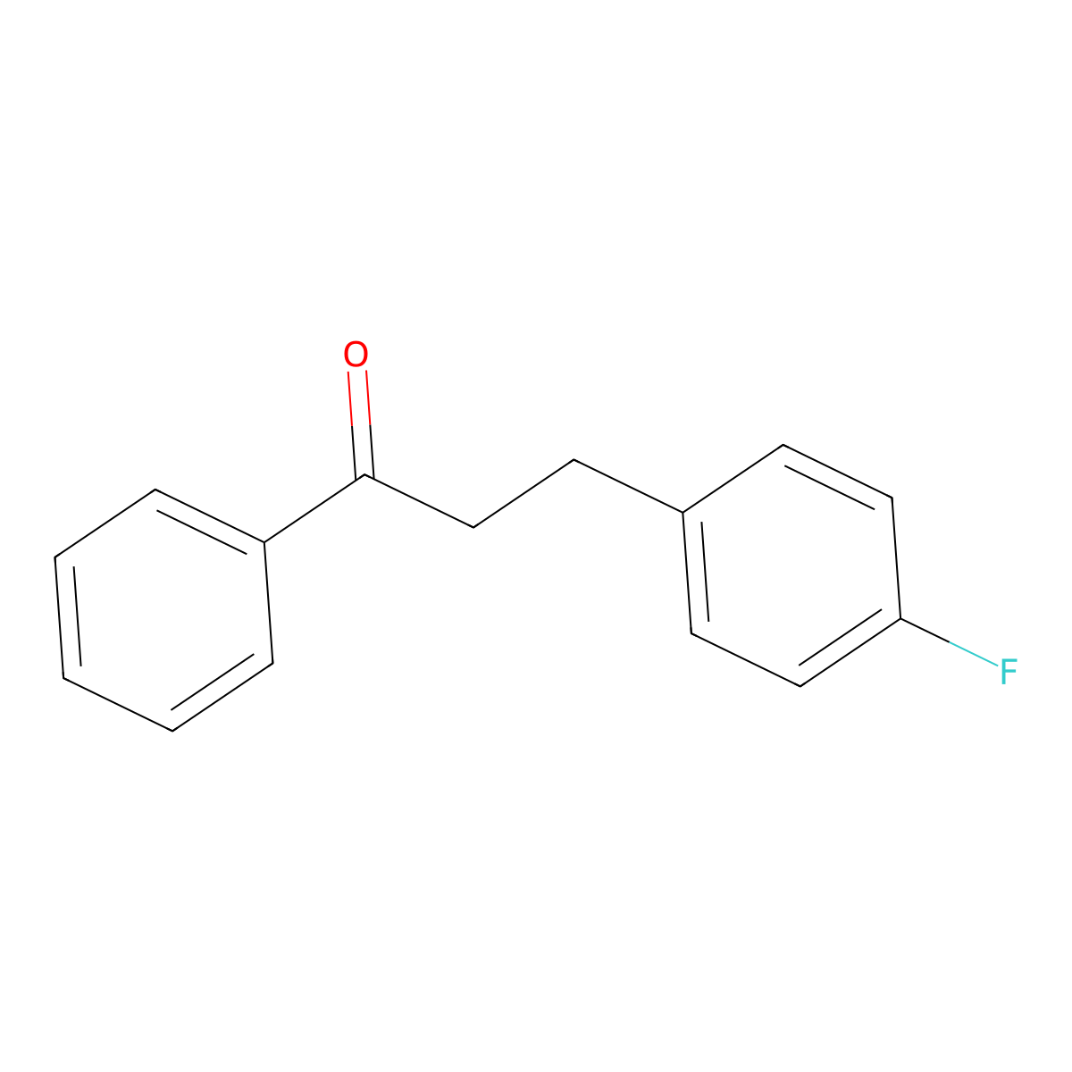 3-(4-Fluorophenyl)propiophenone molecular structure, CAS 41865-46-7