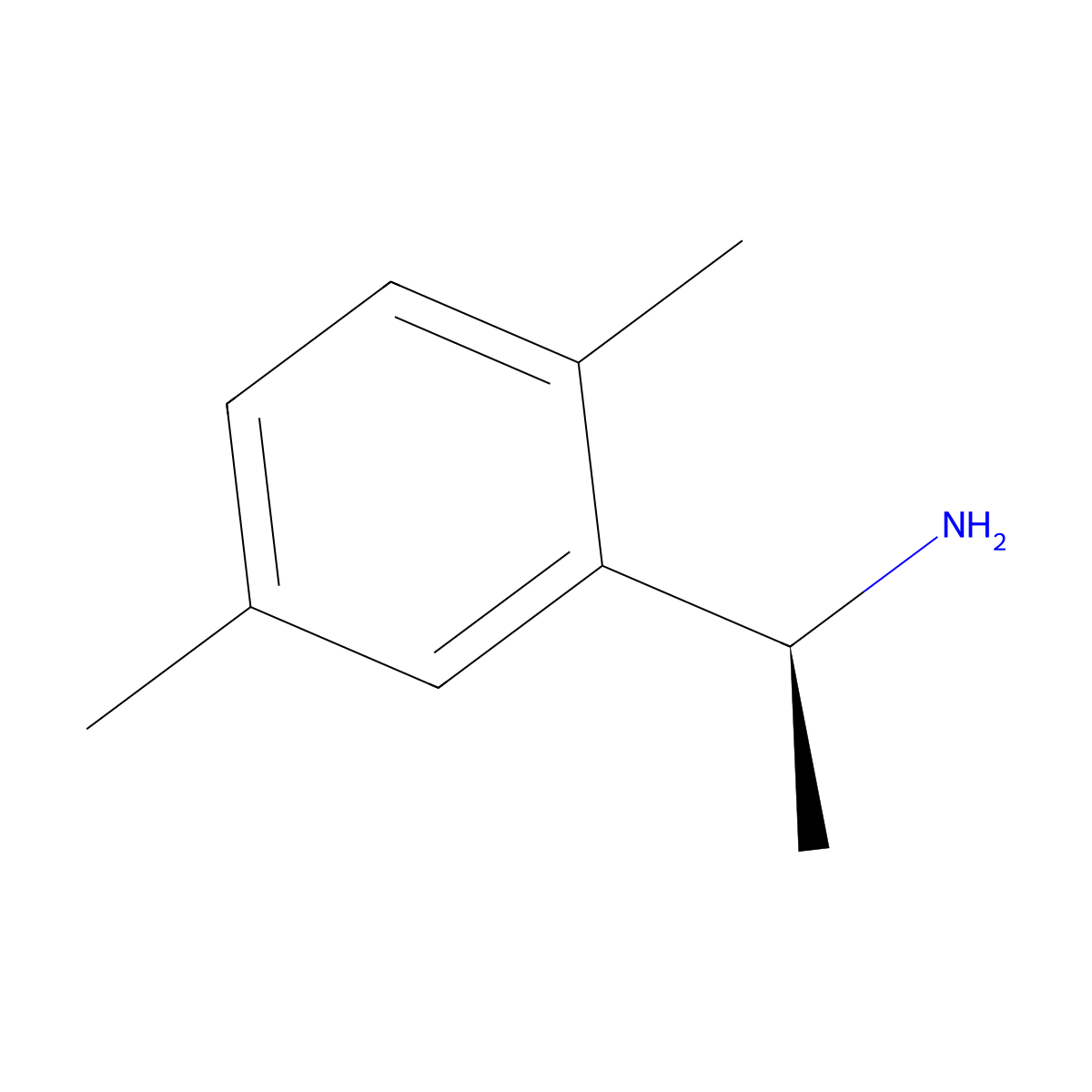 (1S)-1-(2,5-dimethylphenyl)ethanamine molecular structure, CAS 4187-33-1