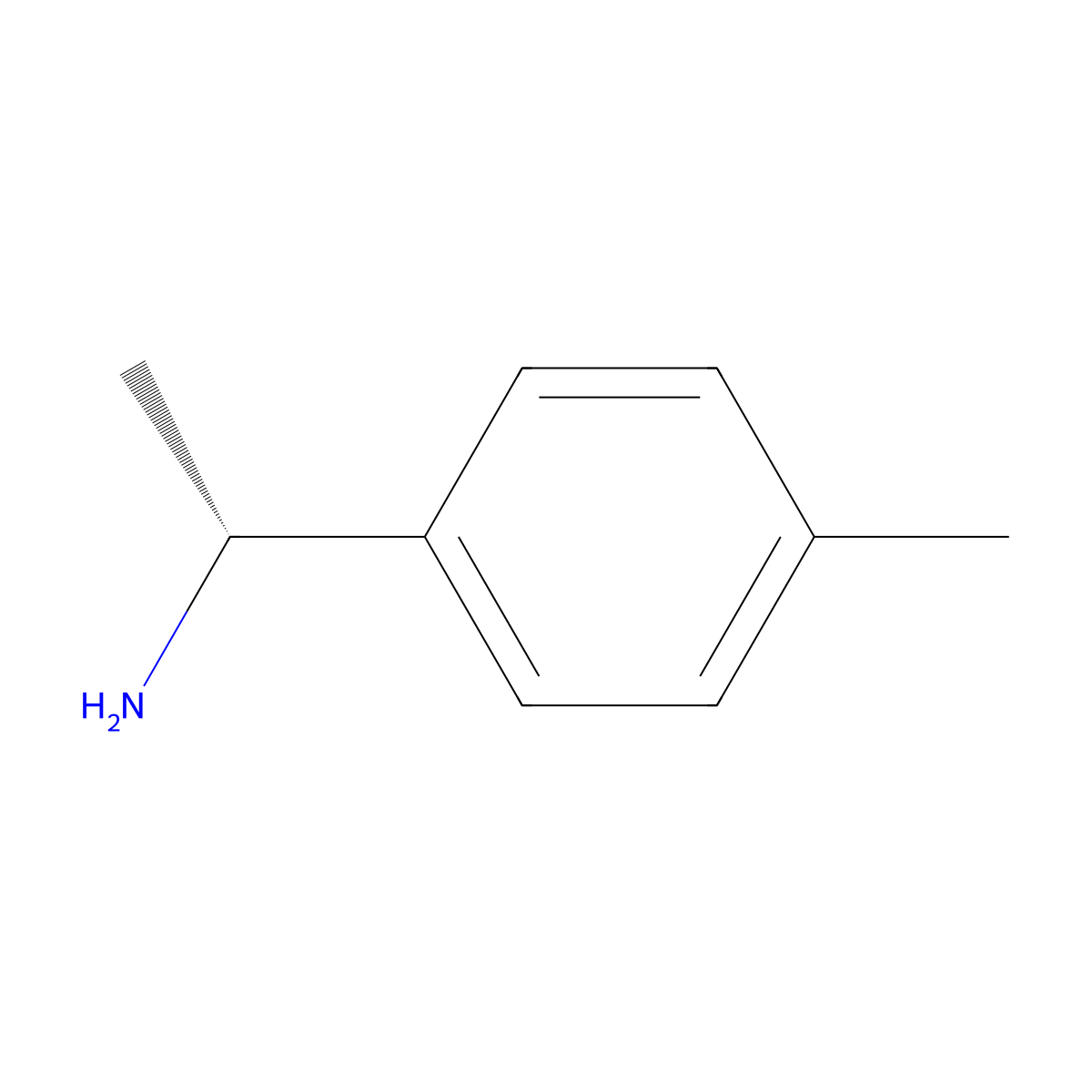(+)-1-(4-Methylphenyl)ethylamine molecular structure, CAS 4187-38-6