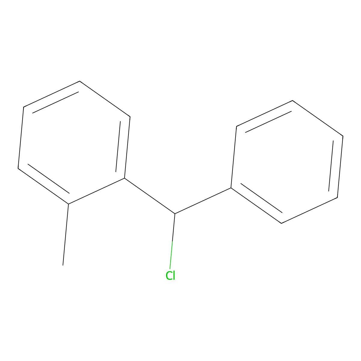 1-(Chlorophenylmethyl)-2-methylbenzene molecular structure, CAS 41870-52-4