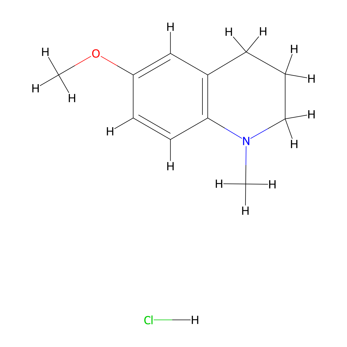 6-Methoxy-1-methyl-1,2,3,4-tetrahydroquinoline hydrochloride molecular structure, CAS 41873-59-0