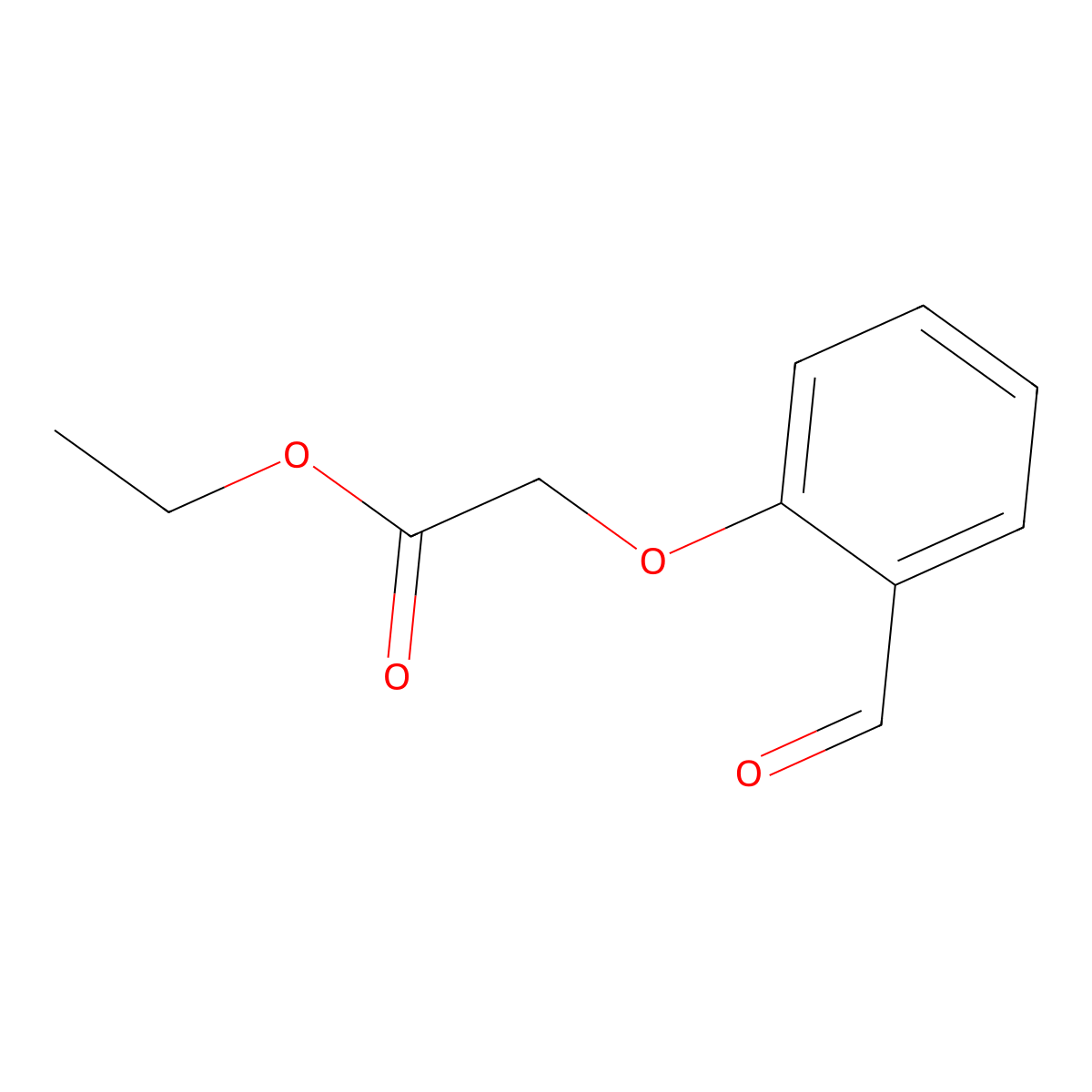 Ethyl 2-(2-formylphenoxy)acetate molecular structure, CAS 41873-61-4
