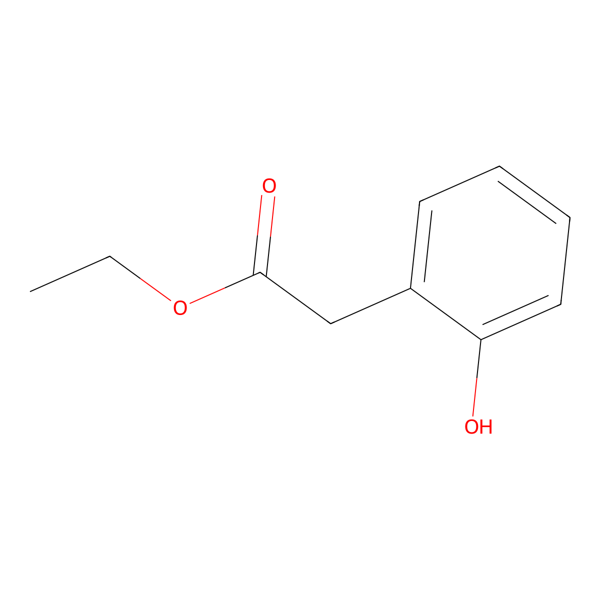 2-(2-Hydroxyphenyl)acetic acid ethyl ester molecular structure, CAS 41873-65-8