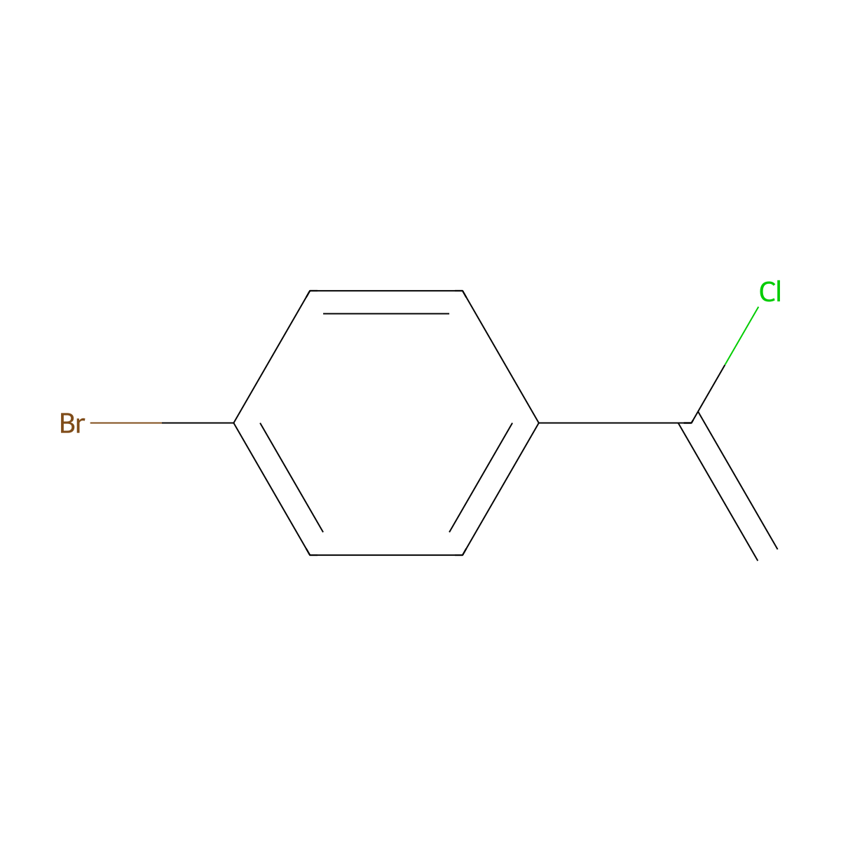 1-Bromo-4-(1-chloroethenyl)benzene molecular structure, CAS 41876-64-6