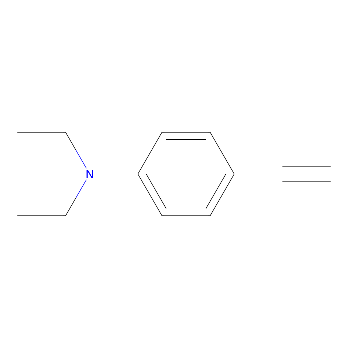 N,N-diethyl-4-ethynylaniline molecular structure, CAS 41876-70-4