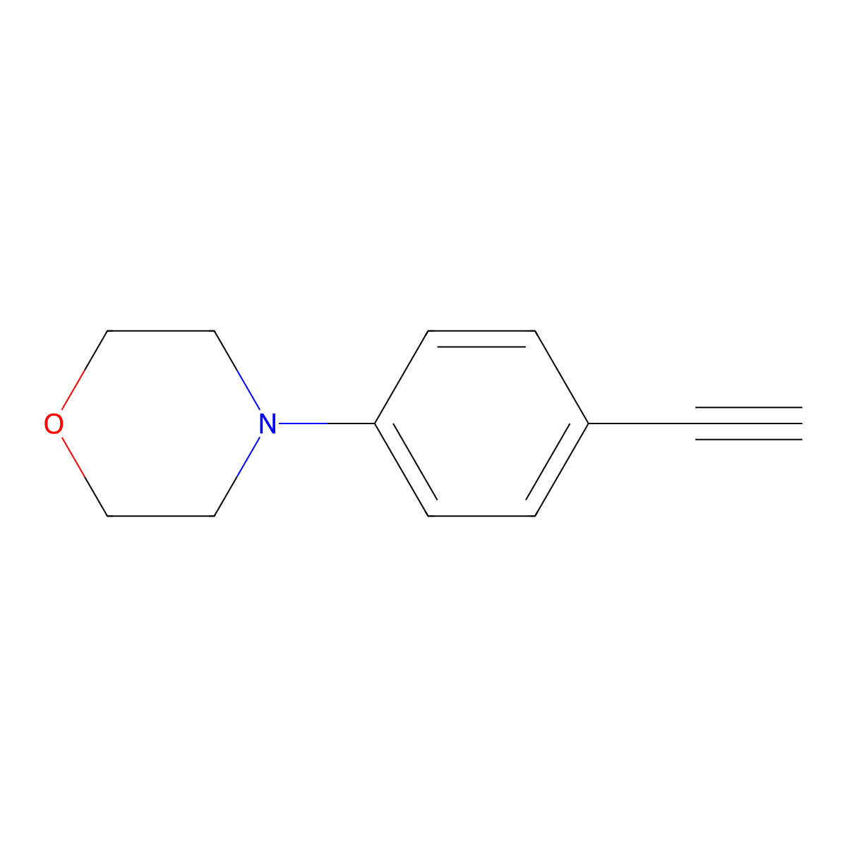 4-(4-Ethynylphenyl)morpholine molecular structure, CAS 41876-72-6