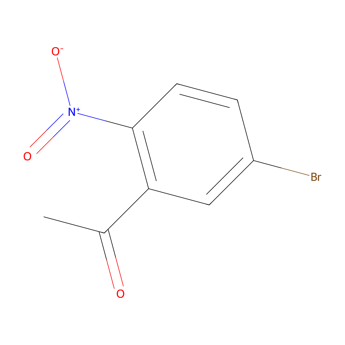 1-(5-Bromo-2-nitrophenyl)ethanone molecular structure, CAS 41877-24-1