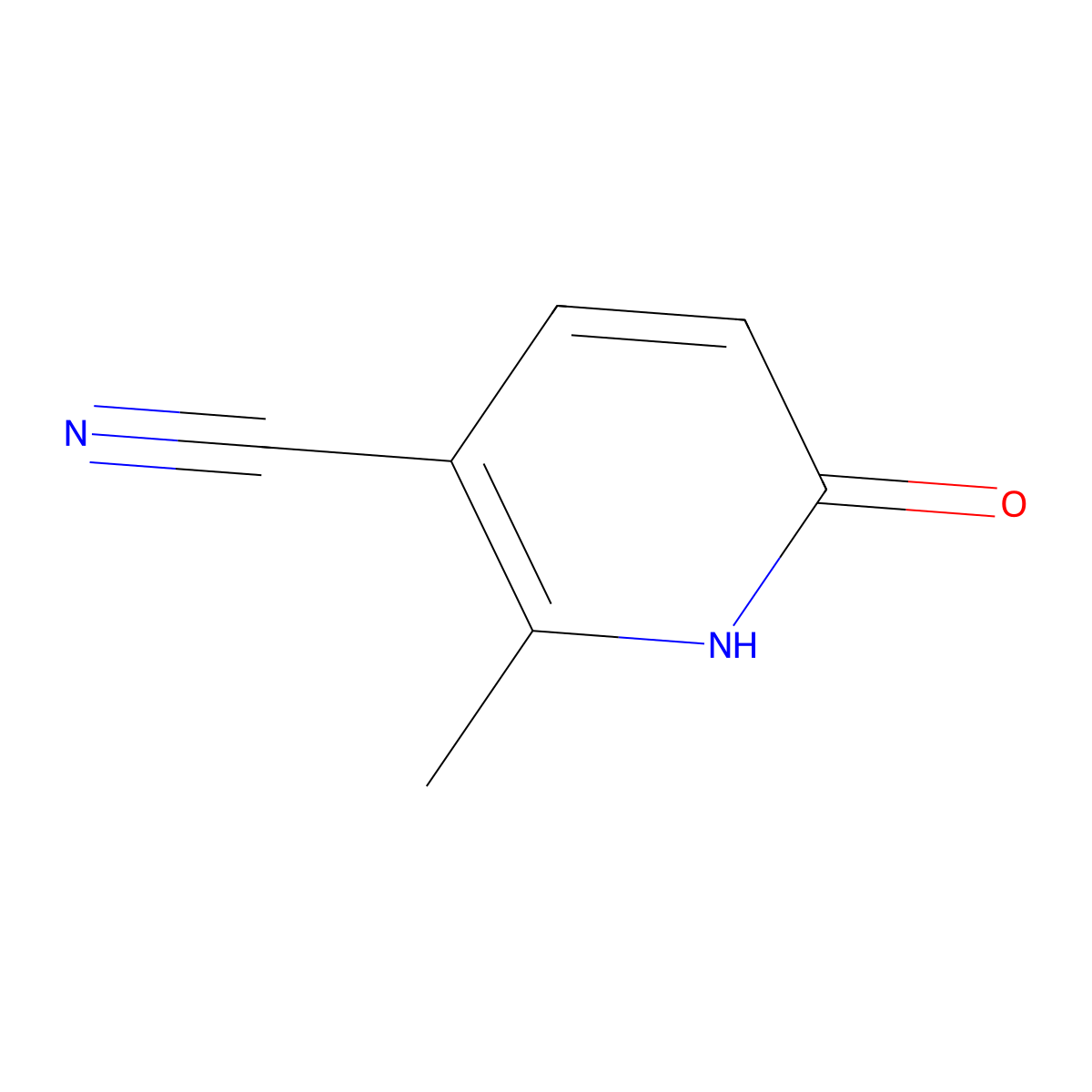 6-Hydroxy-2-methylnicotinonitrile molecular structure, CAS 41877-40-1
