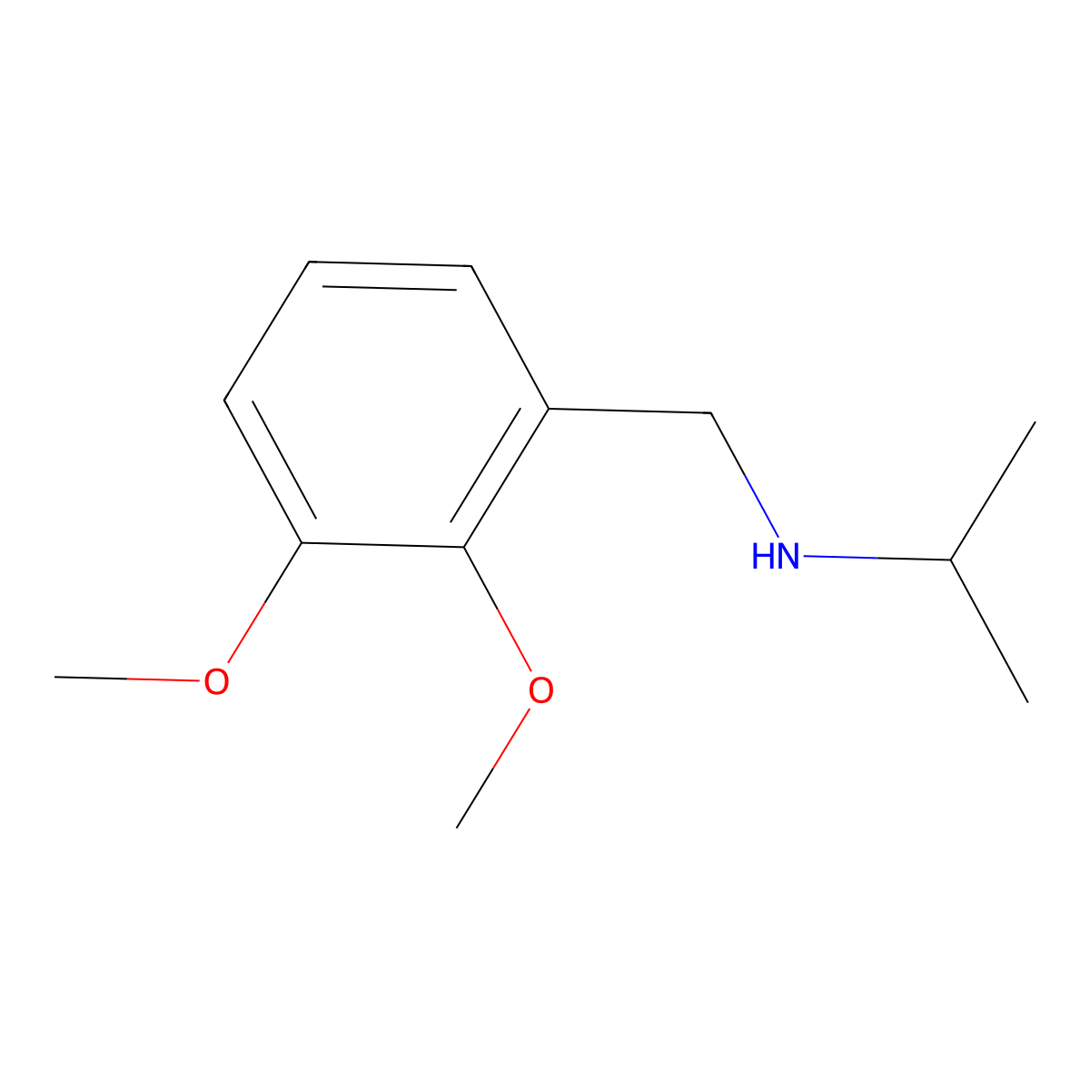 N-[(2,3-dimethoxyphenyl)methyl]propan-2-amine molecular structure, CAS 418773-88-3