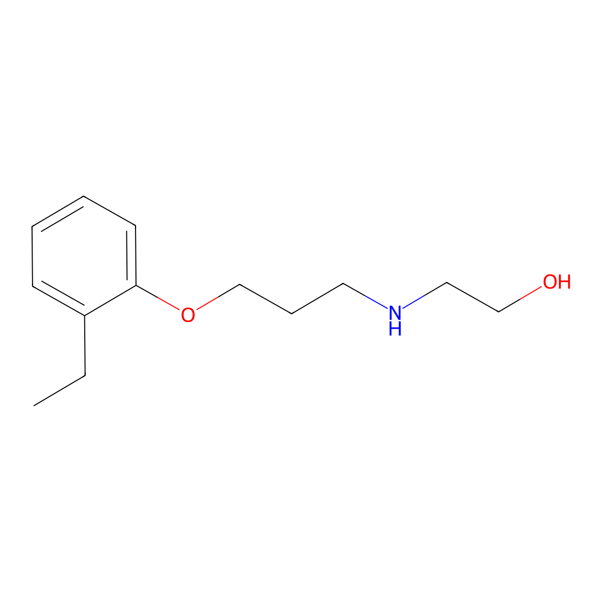 Ethanol, 2-[[3-(2-ethylphenoxy)propyl]amino]-(9CI) molecular structure, CAS 418775-06-1
