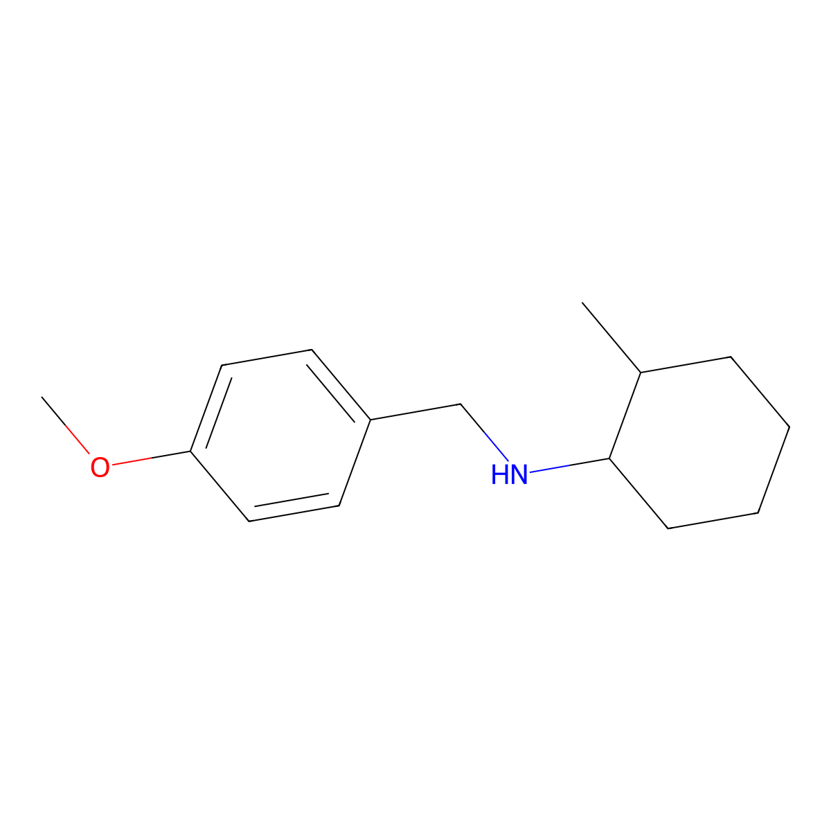 N-[(4-methoxyphenyl)methyl]-2-methylcyclohexan-1-amine molecular structure, CAS 418776-02-0