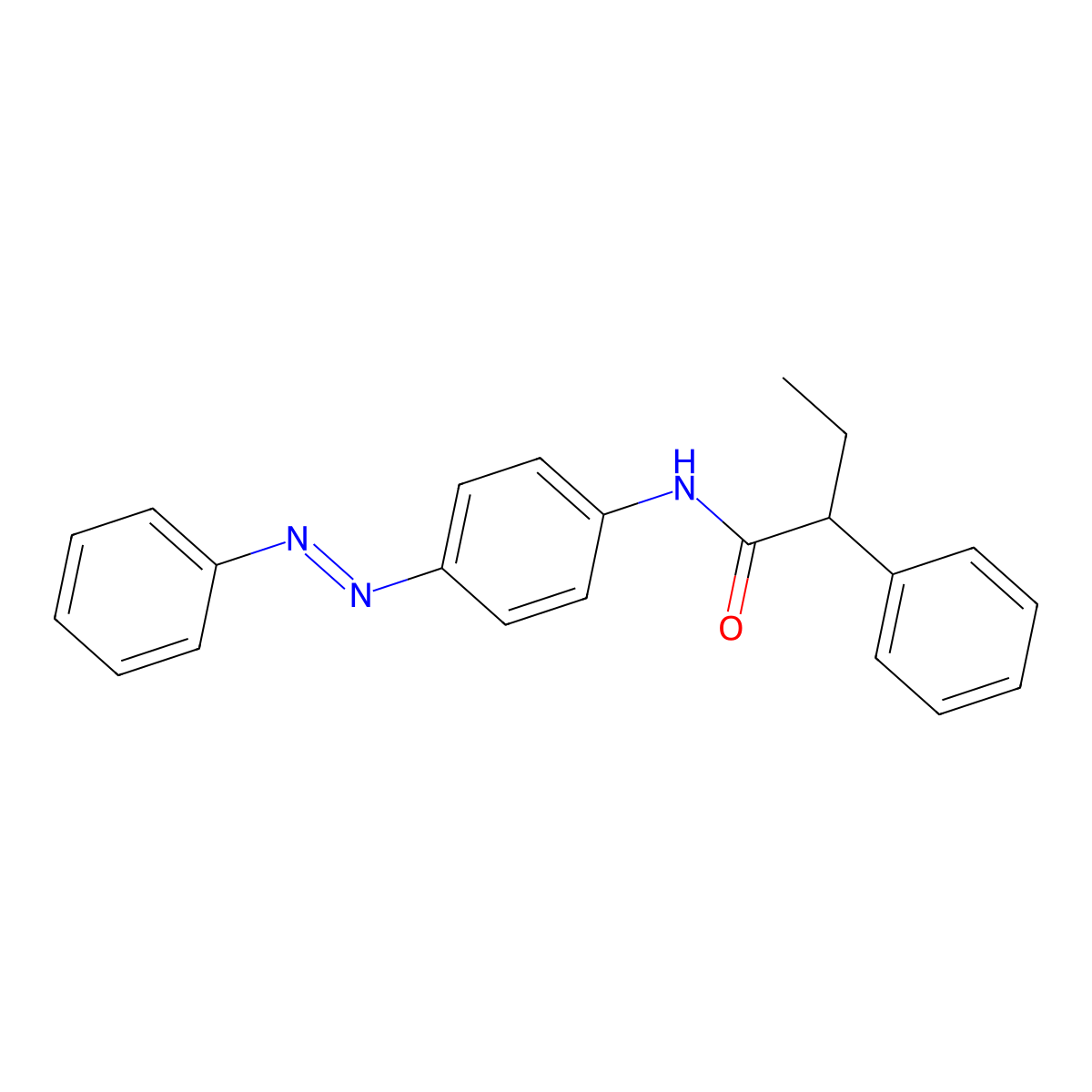 2-phenyl-N-[4-(phenyldiazenyl)phenyl]butanamide molecular structure, CAS 418776-70-2