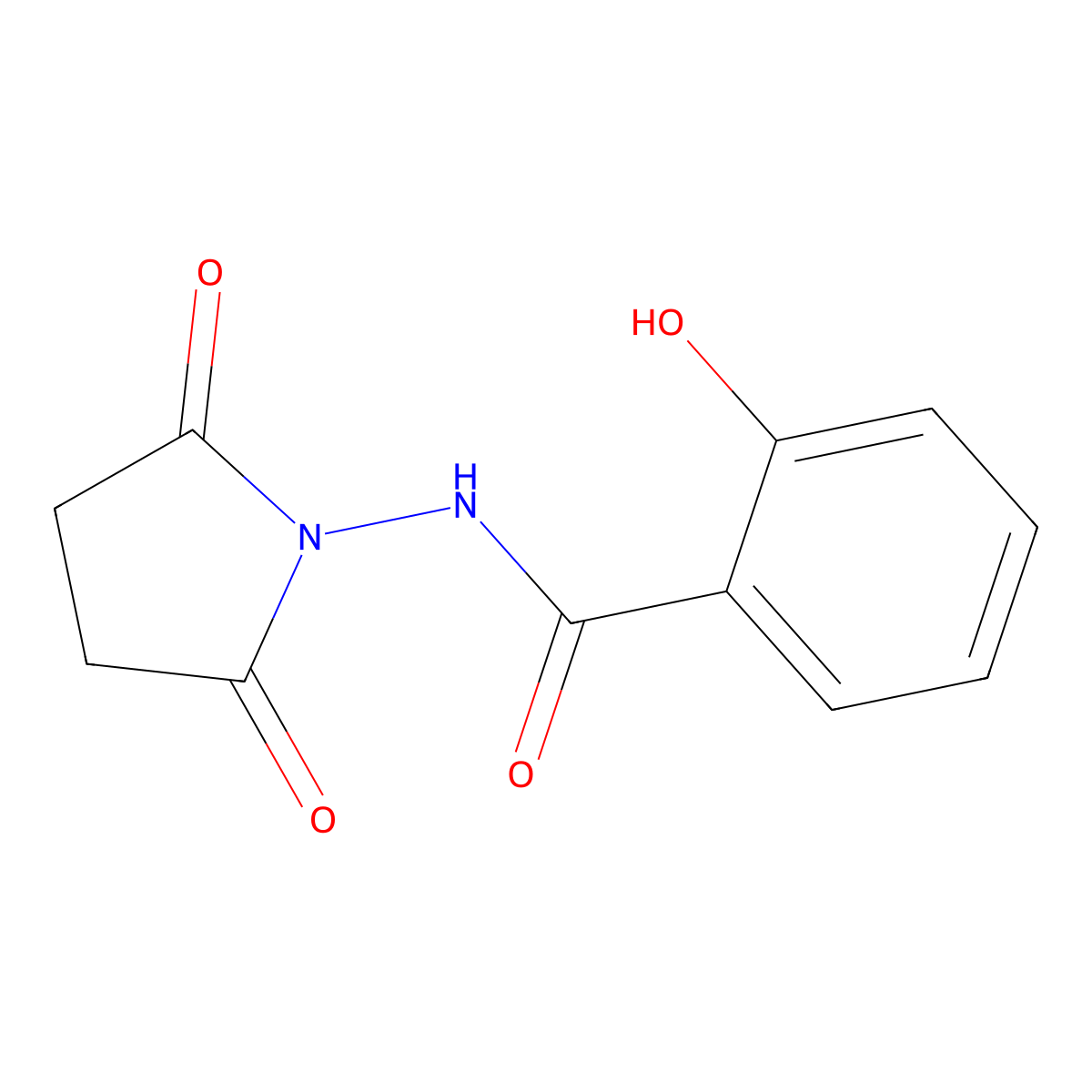 N-(2,5-dioxopyrrolidin-1-yl)-2-hydroxybenzamide molecular structure, CAS 418777-14-7