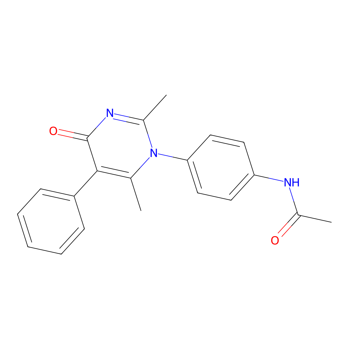 N-[4-(2,6-dimethyl-4-oxo-5-phenylpyrimidin-1-yl)phenyl]acetamide molecular structure, CAS 418778-55-9