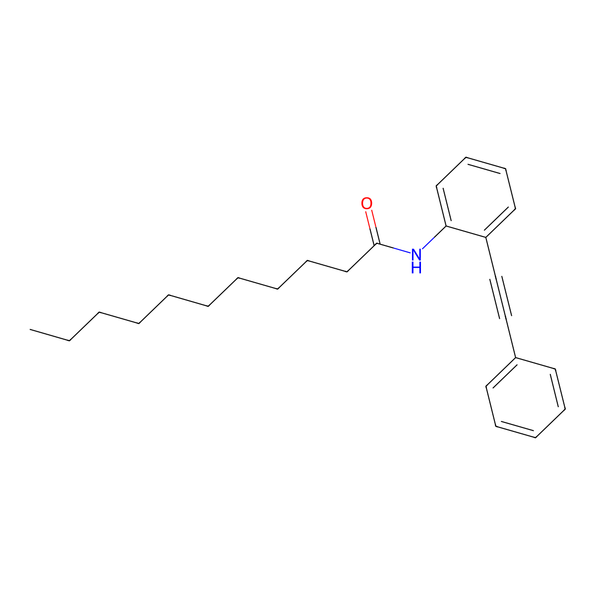 N-[2-(2-phenylethynyl)phenyl]undecanamide molecular structure, CAS 418779-42-7