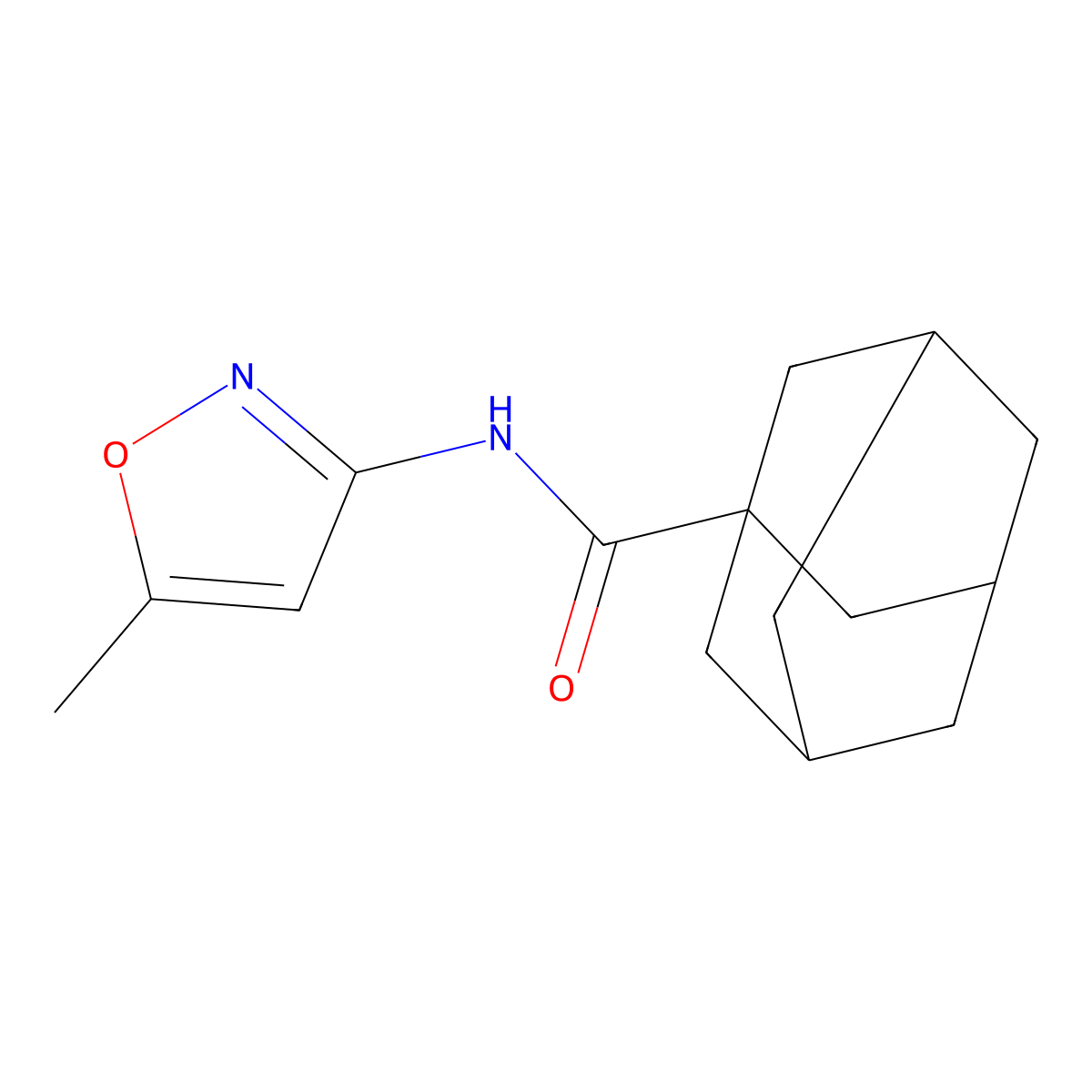 Adamantanyl-N-(5-methylisoxazol-3-YL)formamide molecular structure, CAS 418781-17-6