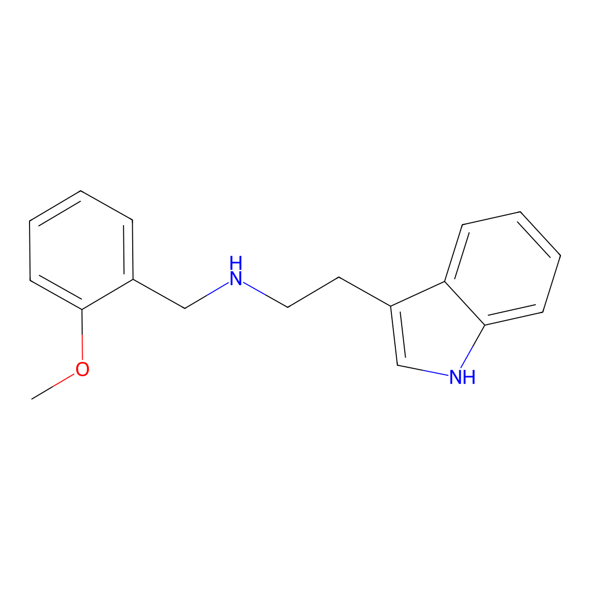 2-(1H-indol-3-yl)-N-(2-methoxybenzyl)ethanamine molecular structure, CAS 418781-81-4